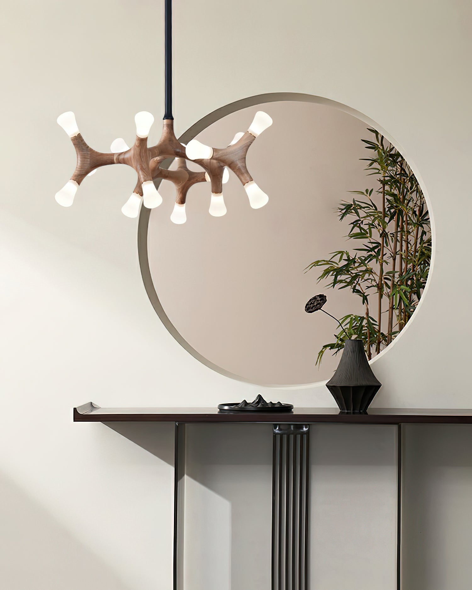 Mynorila Branch-Design Wood Pendant Light - Letslighting