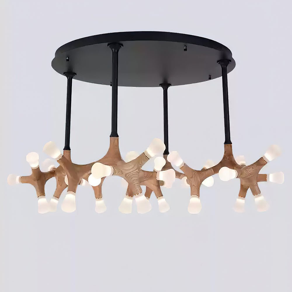 Mynorila Branch-Design Wood Pendant Light - Letslighting