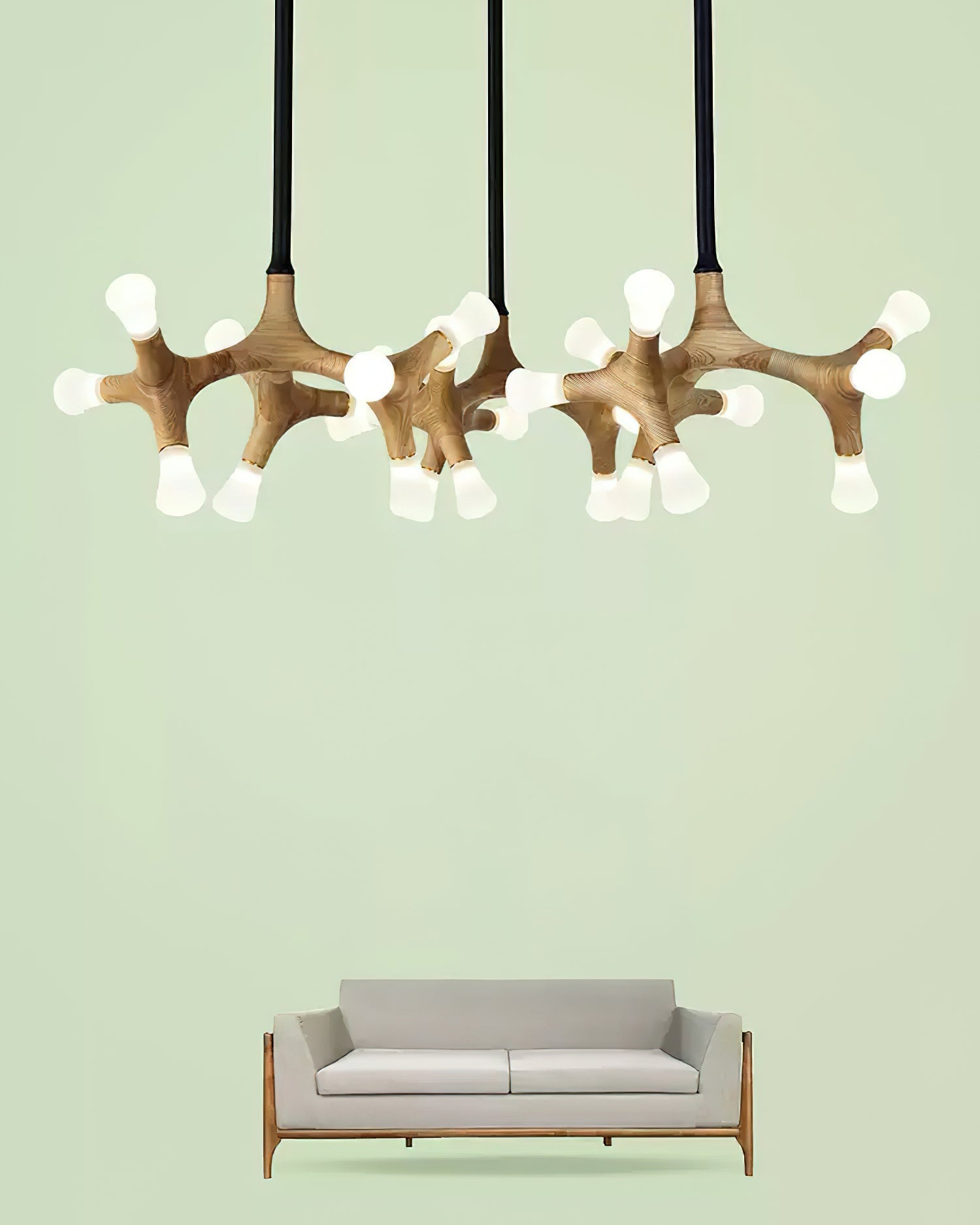 Mynorila Branch-Design Wood Pendant Light - Letslighting