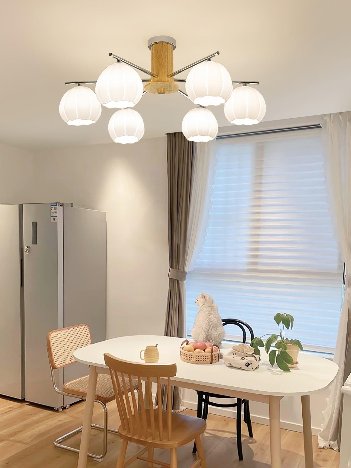 Ezoror Nordic Art Flower Buds Glass Ceiling Lamp - Letslighting