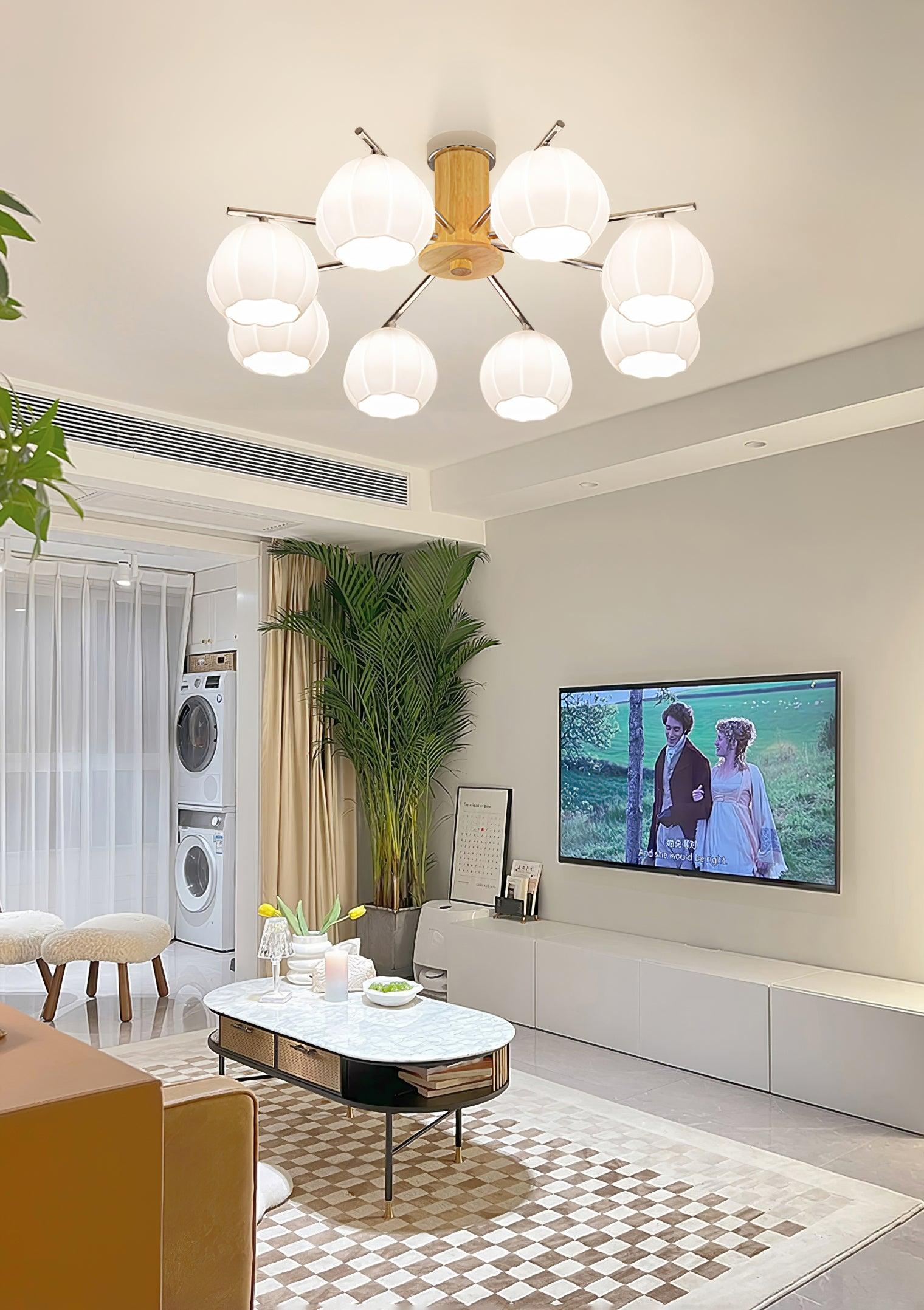 Ezoror Nordic Art Flower Buds Glass Ceiling Lamp - Letslighting