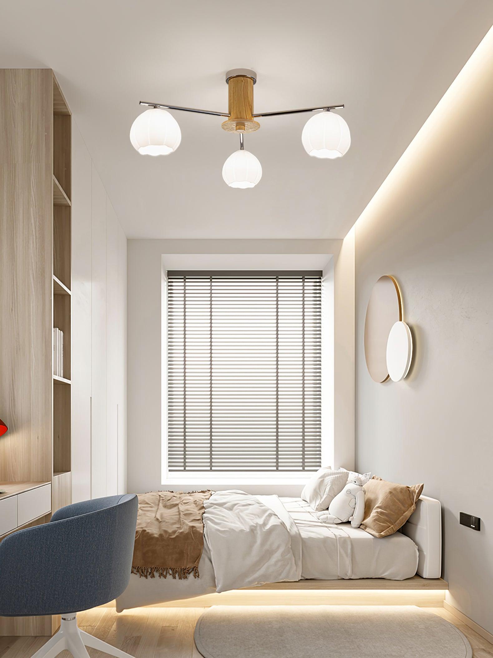 Ezoror Nordic Art Flower Buds Glass Ceiling Lamp - Letslighting