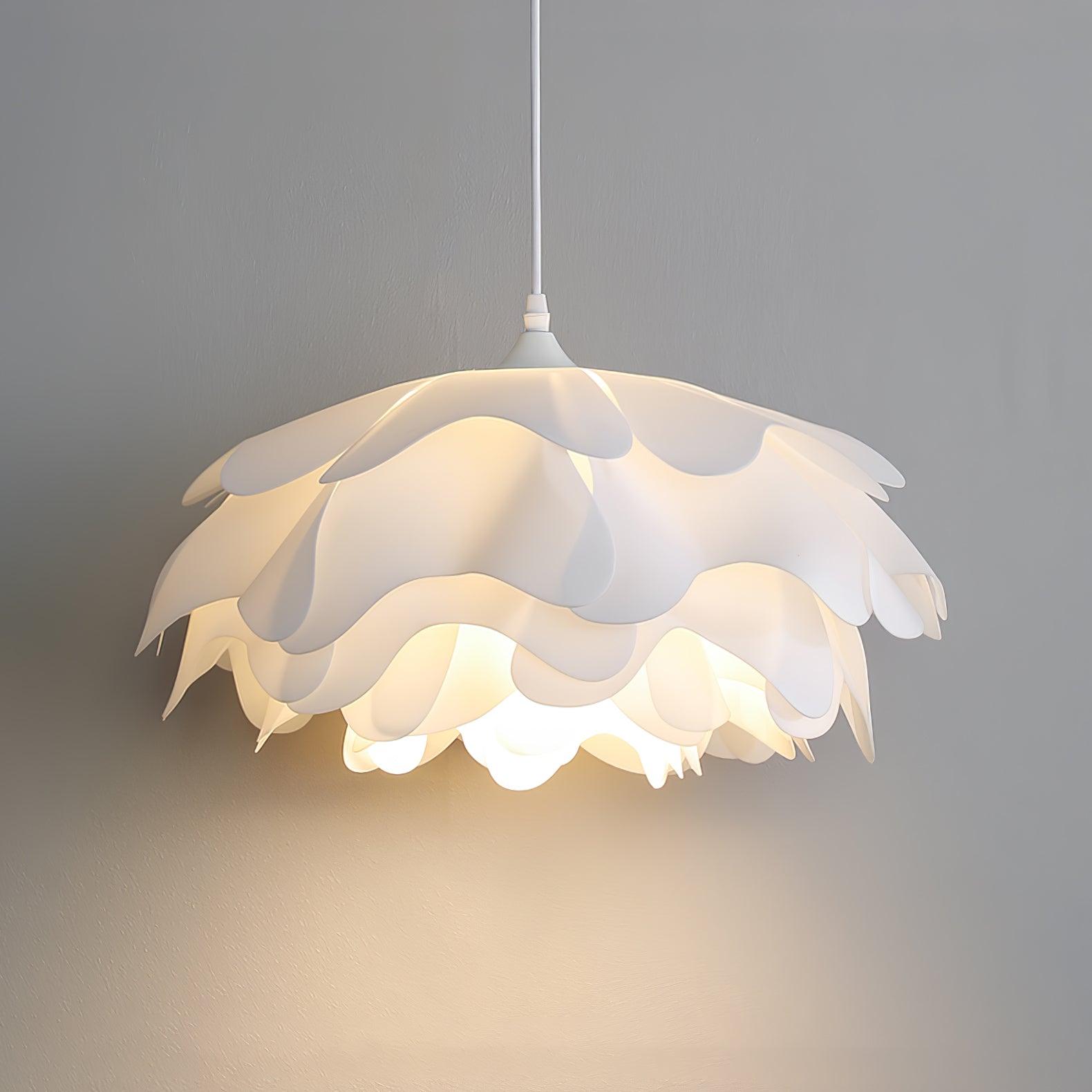 Bella White Flower Shaped Pendant Light - Letslighting