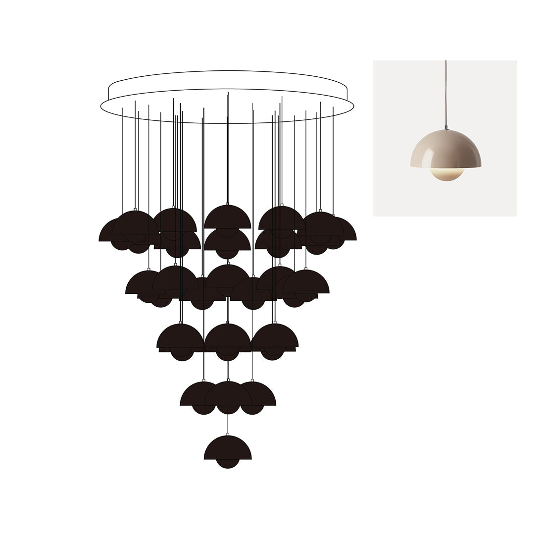 Flowerpot Chandelier - Letslighting