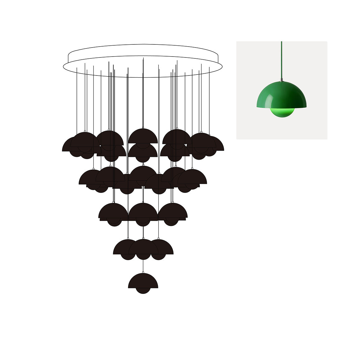Flowerpot Chandelier - Letslighting
