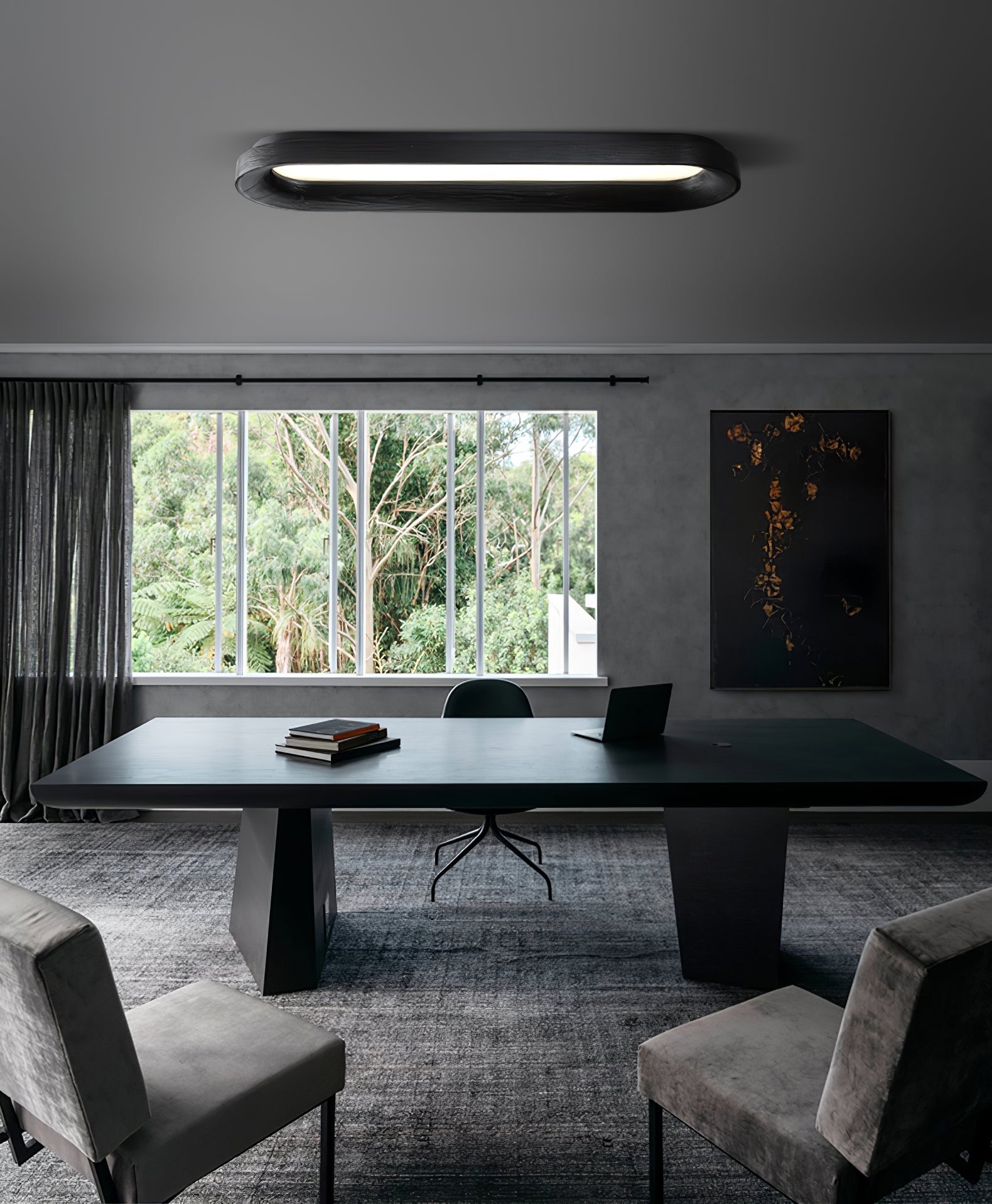 Zatalel Modern Minimalist Flowing Cloud Wood Ceiling Lamp - Letslighting