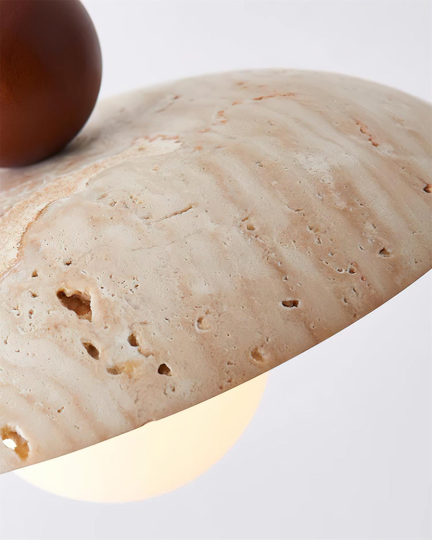 Jojo Pendant Lamp Dome Travertine - Letslighting