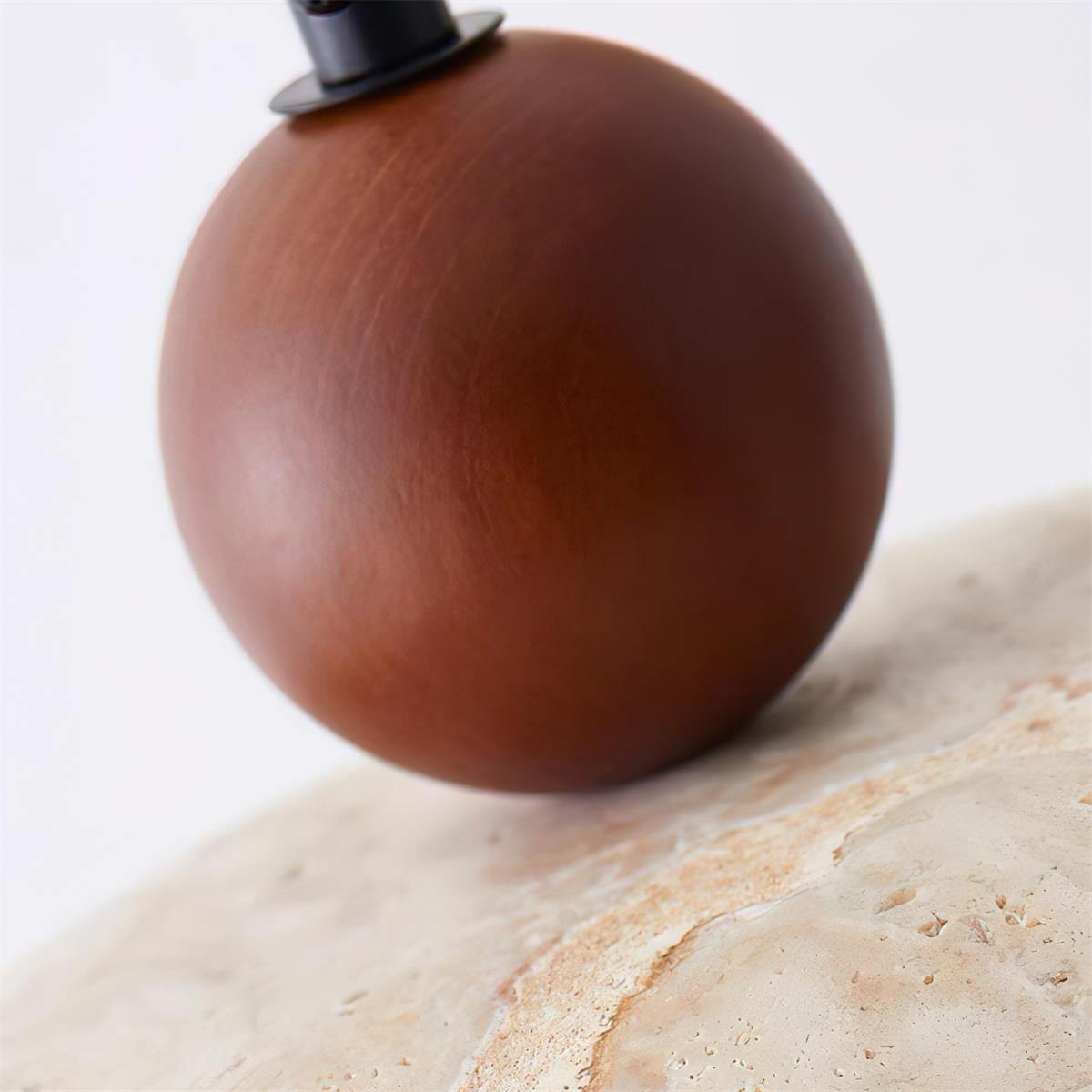 Jojo Pendant Lamp Dome Travertine - Letslighting