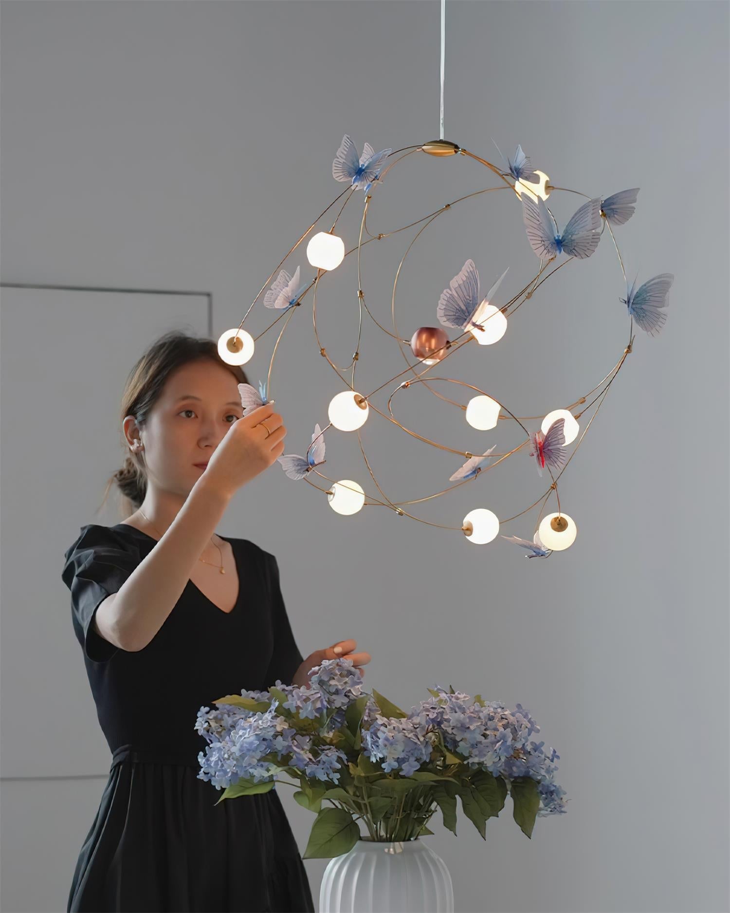 Flutterveil Chandelier Butterfly Dreamy - Letslighting