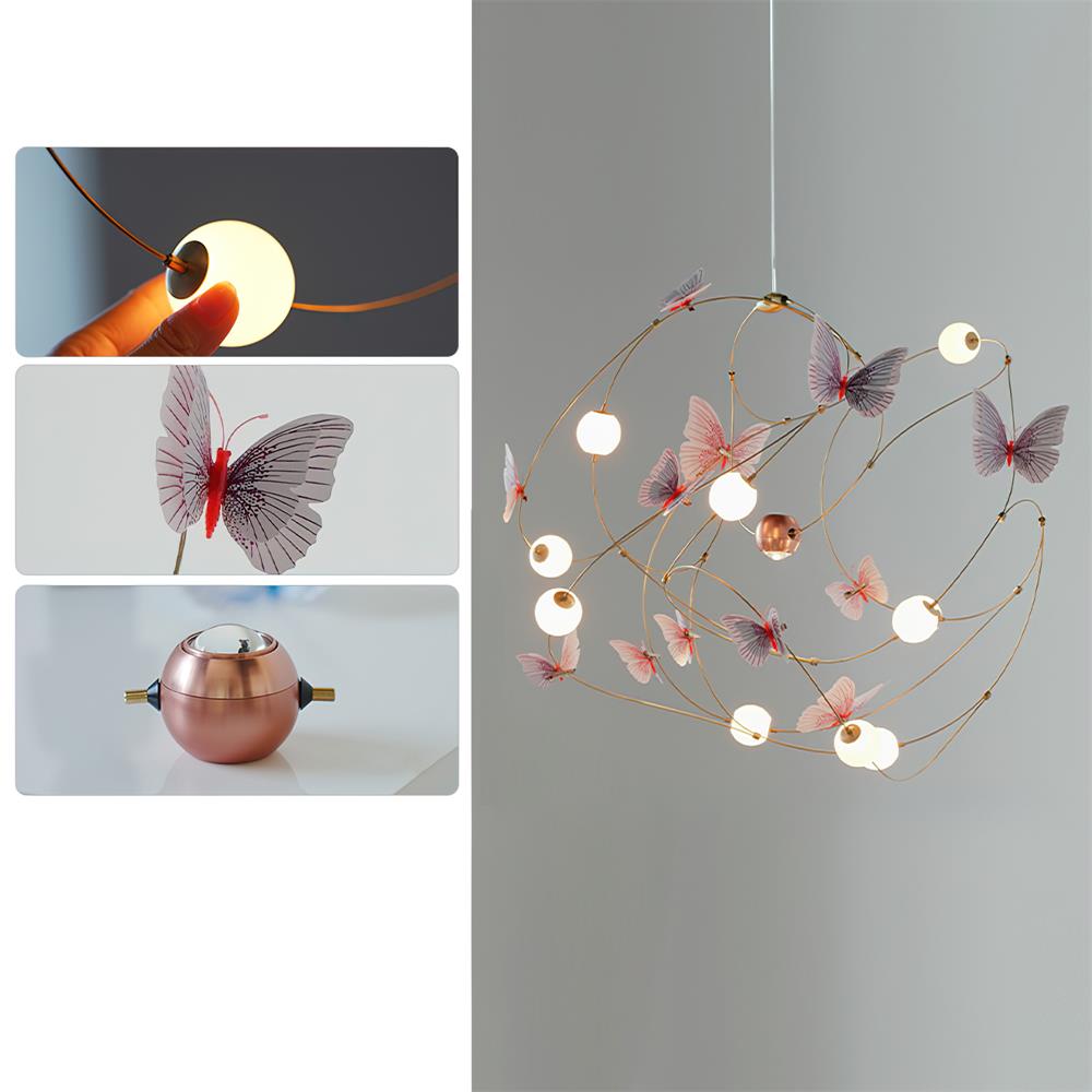 Flutterveil Chandelier Butterfly Dreamy - Letslighting