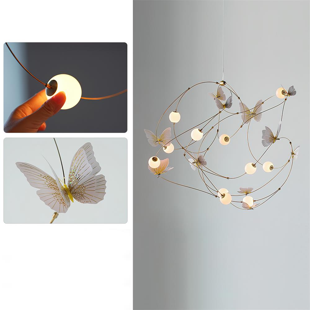 Flutterveil Chandelier Butterfly Dreamy - Letslighting