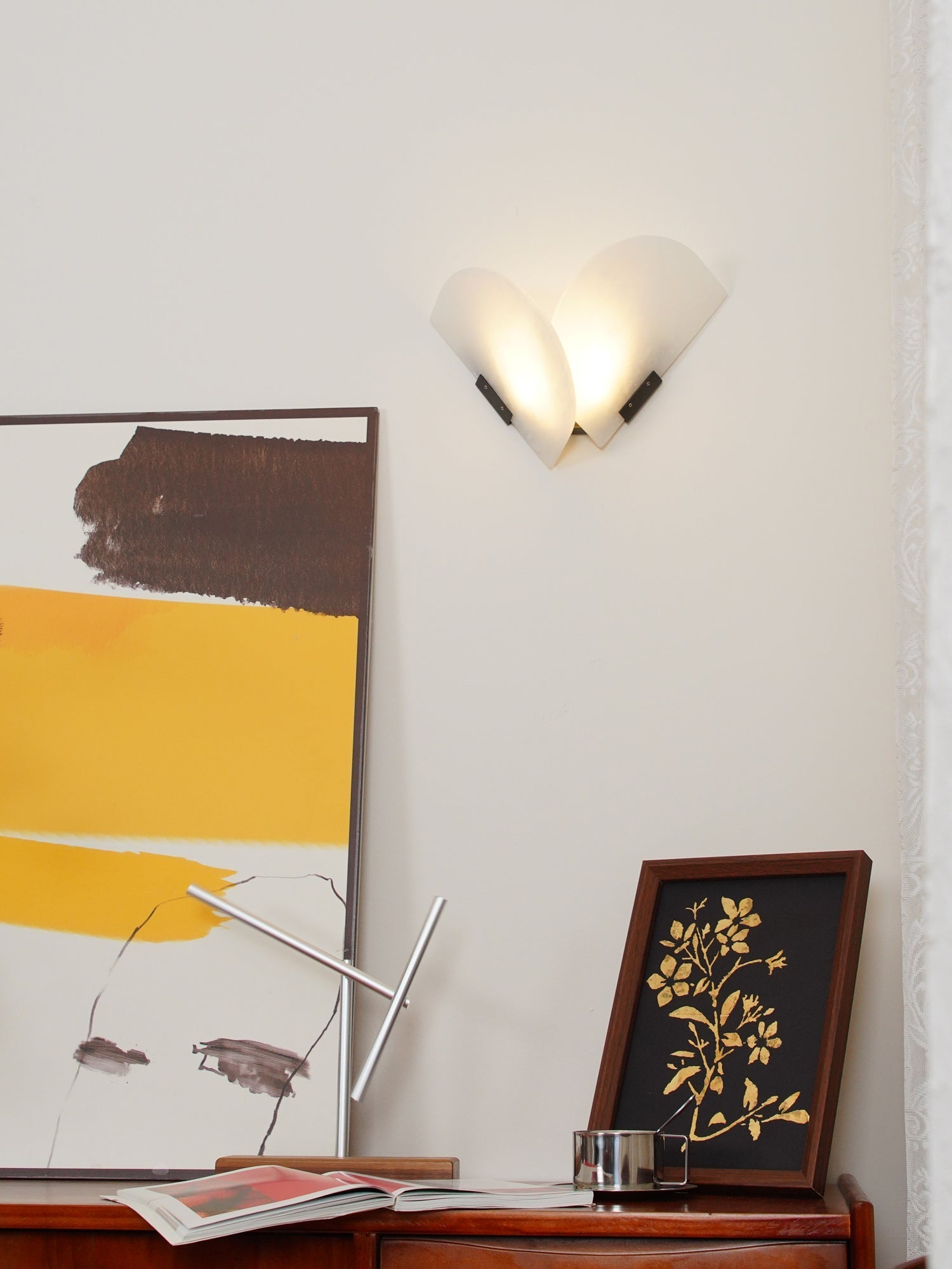 Cevelaris Heart Alabaster Wall Light - Letslighting