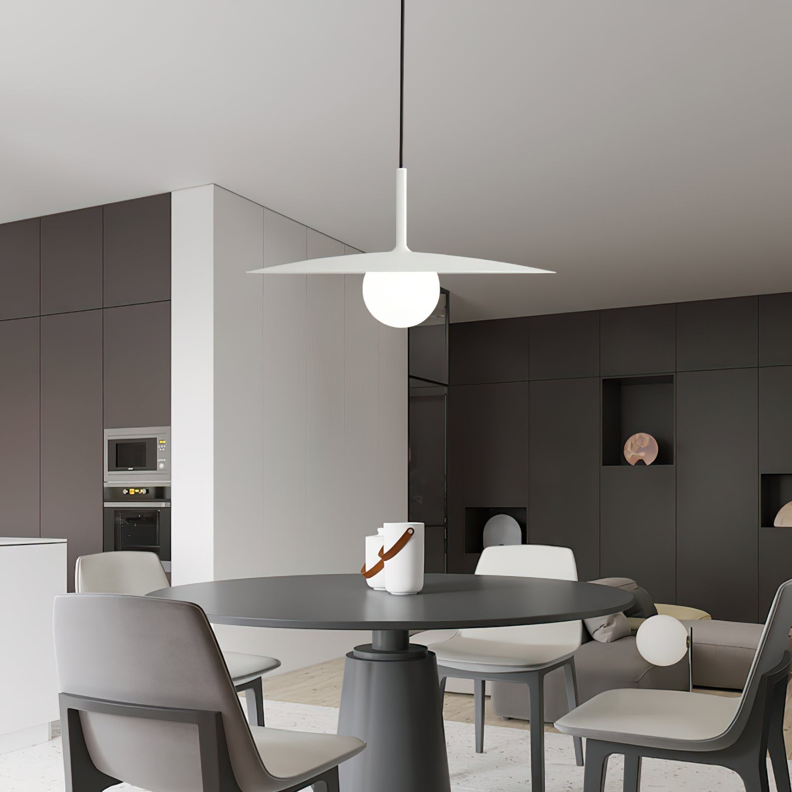Lustra Pendant Lamp Plate Shade for Living Room - Letslighting