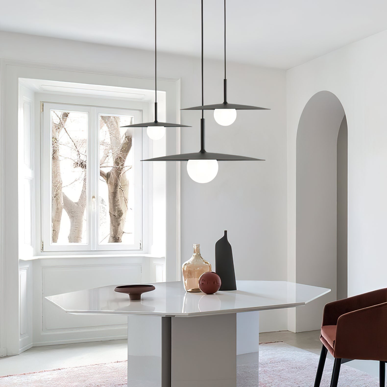 Lustra Pendant Lamp Plate Shade for Living Room - Letslighting