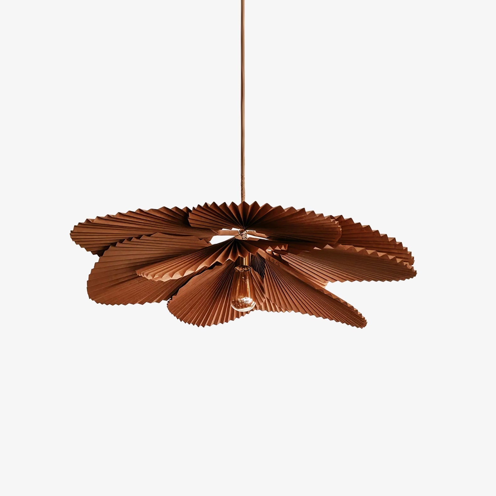 Ritta  Folded Leaf Lotus Livingroom Pendant Lamp Paper