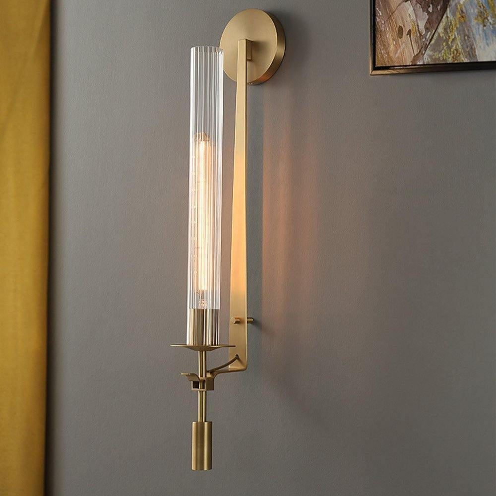 Kristy Glass Indoor Wall Lamp Farmhouse