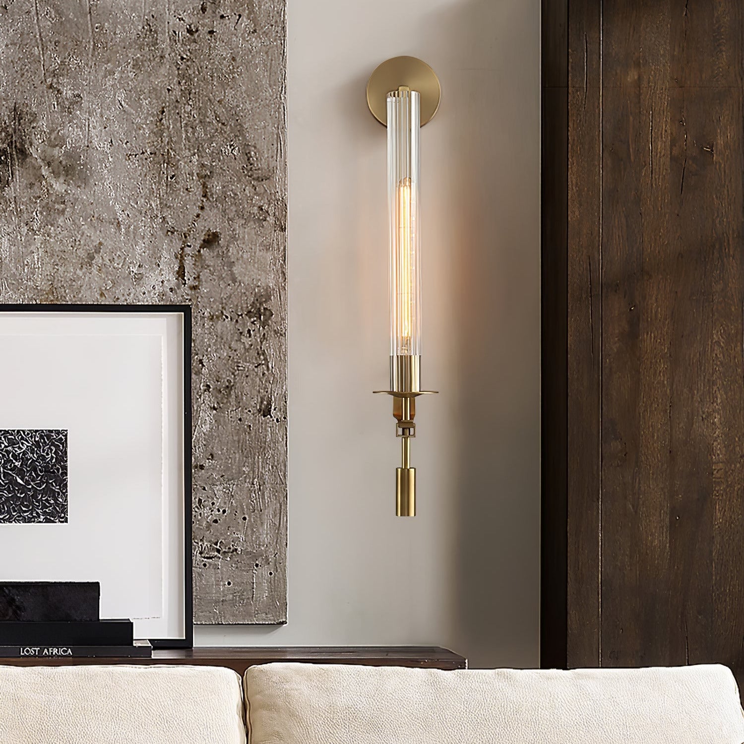 Kristy Glass Indoor Wall Lamp Farmhouse - Letslighting