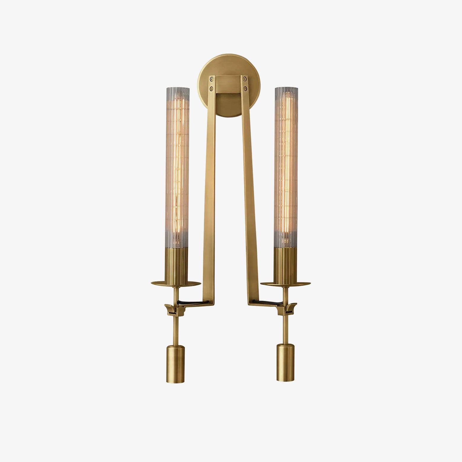 Kristy Glass Indoor Wall Lamp Farmhouse - Letslighting