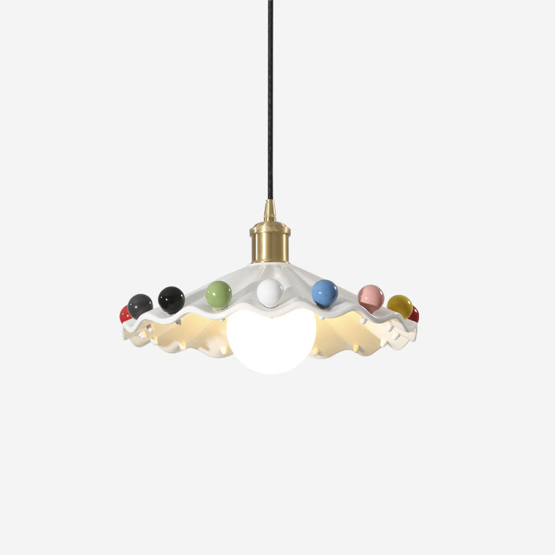 Pixen Wavy Ceramic Shade Pendant Lamp - Letslighting
