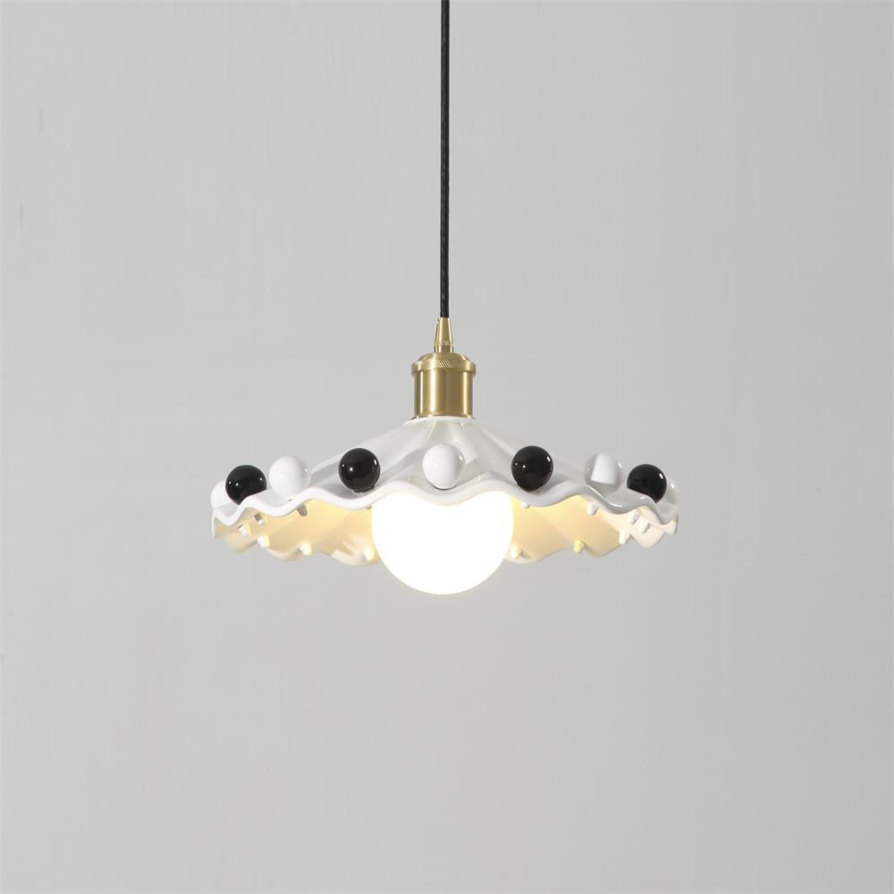 Pixen Wavy Ceramic Shade Pendant Lamp - Letslighting