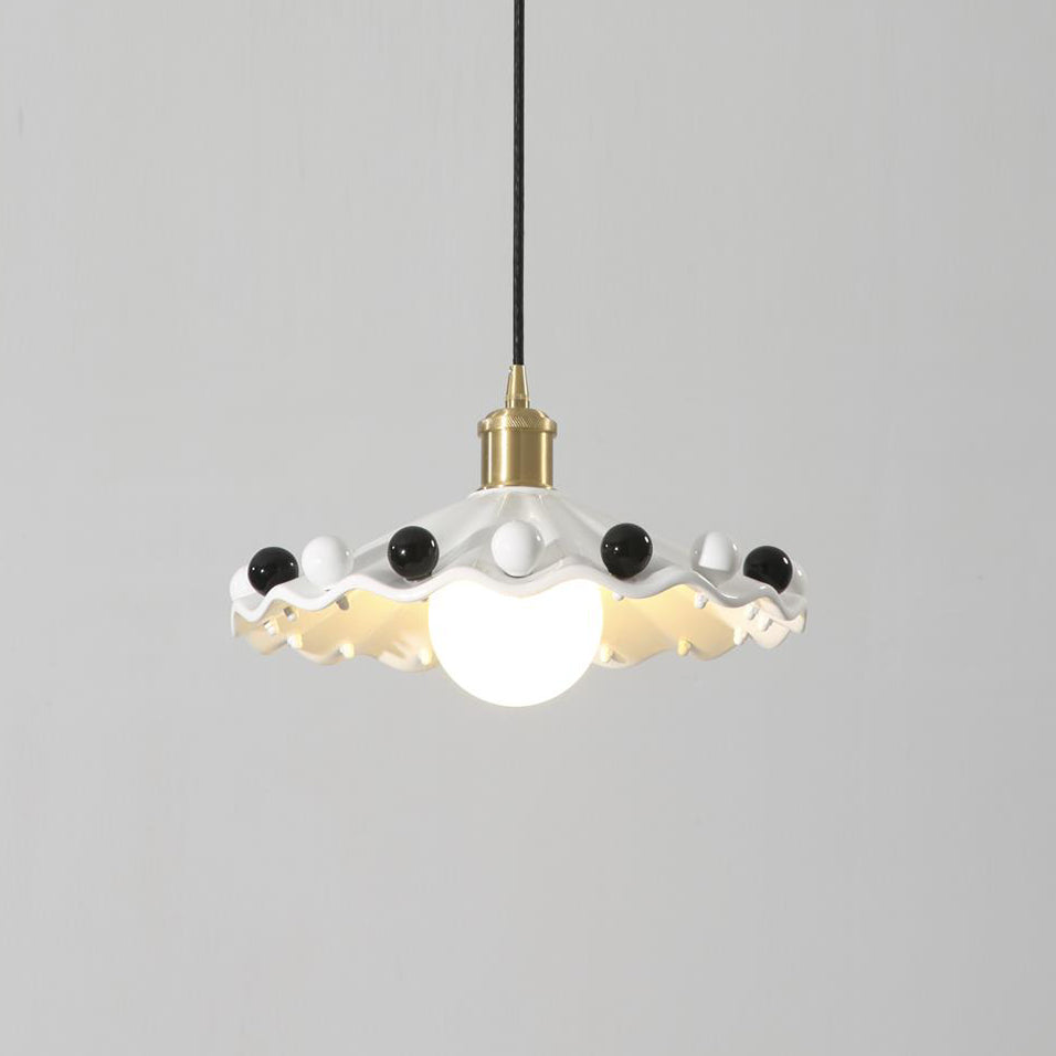 Pixen Wavy Ceramic Shade Pendant Lamp - Letslighting