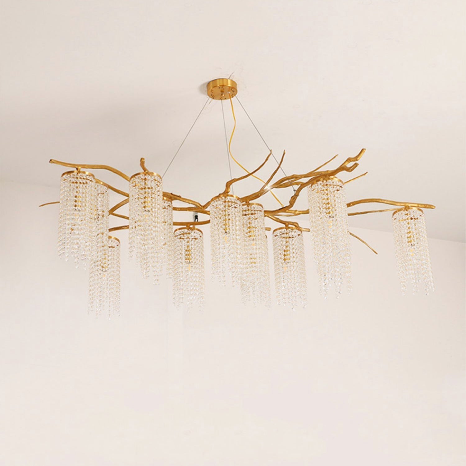 Avvariel Organic Brass Chandelier - Letslighting