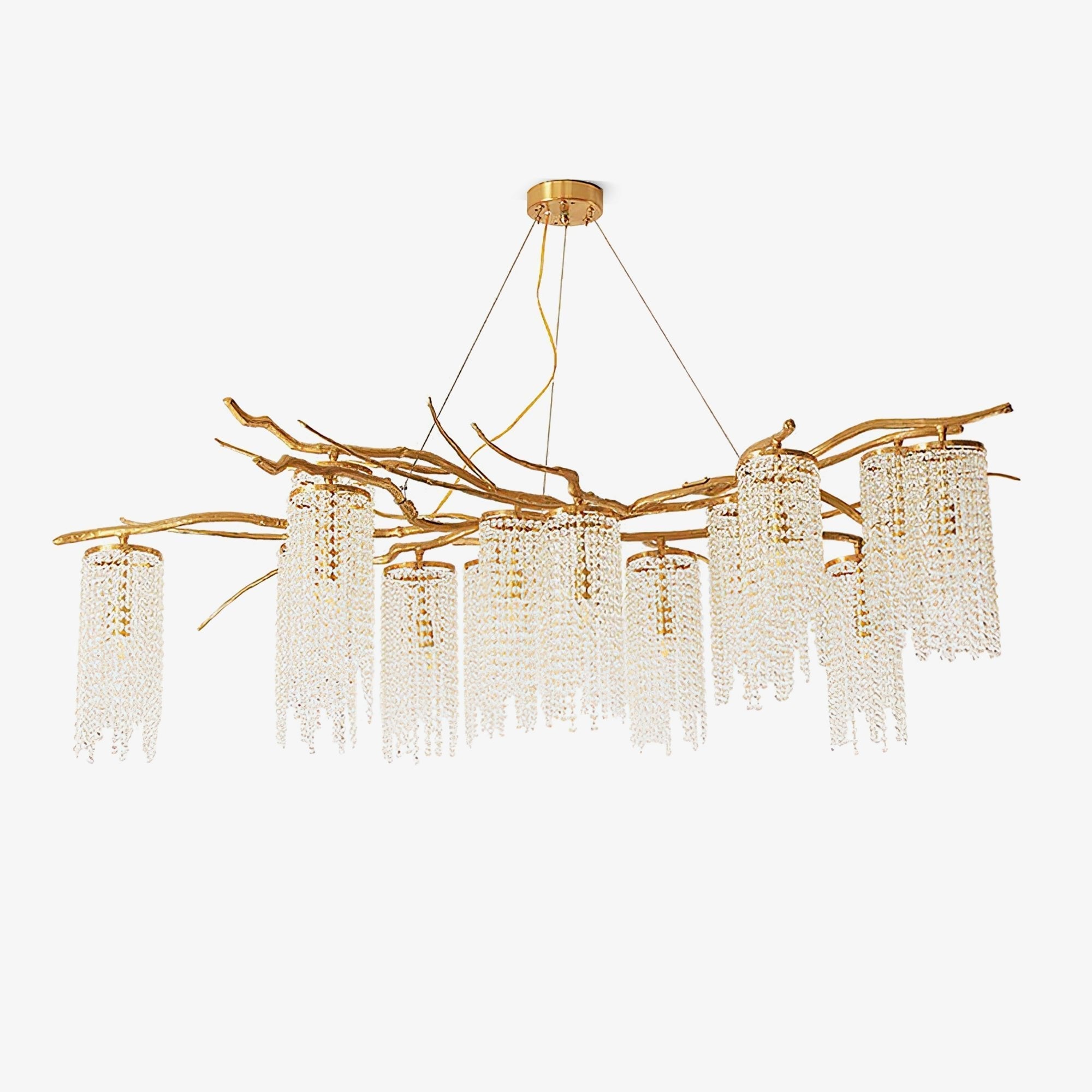 Avvariel Organic Brass Chandelier - Letslighting