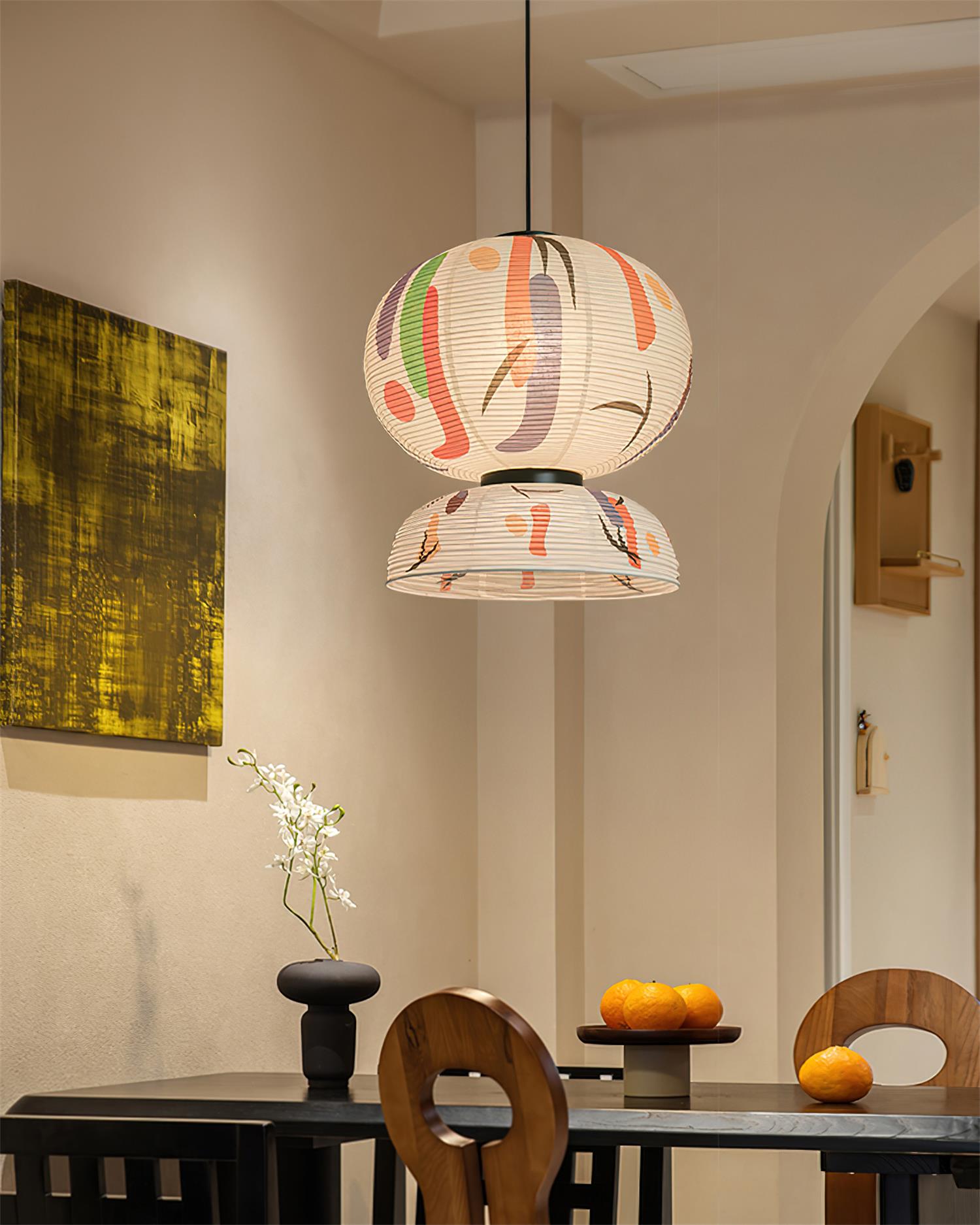Formakami Pendant Lamp Abstract Layered Rice Paper - Letslighting