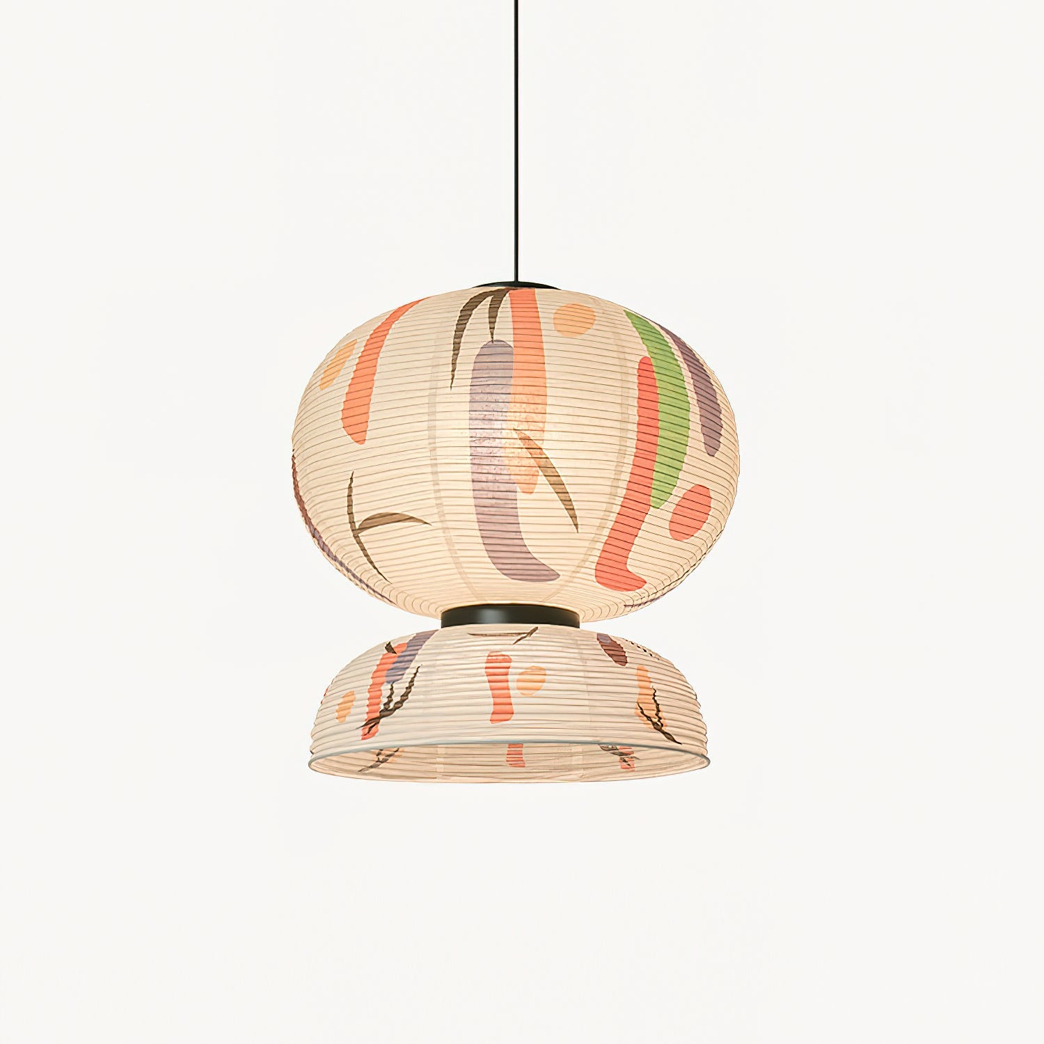 Formakami Pendant Lamp Abstract Layered Rice Paper - Letslighting