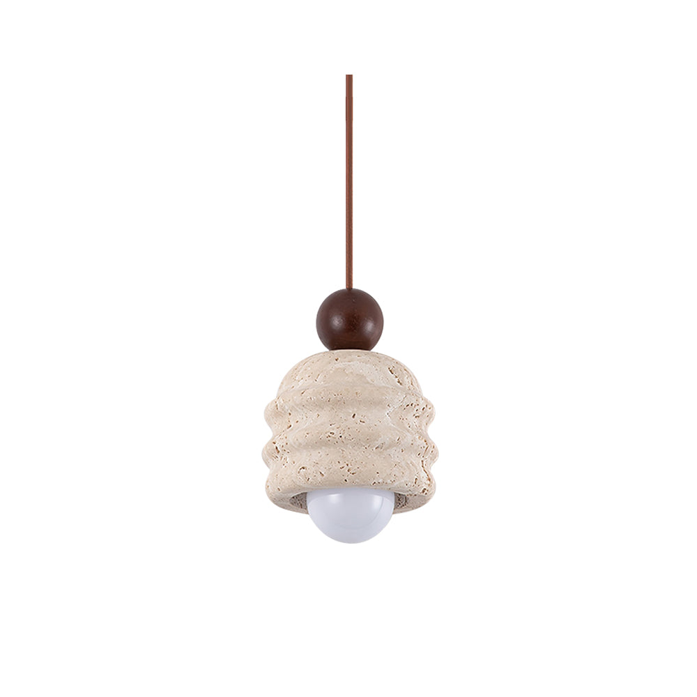 Ritta Travertine Ripple Pendant Light - Letslighting