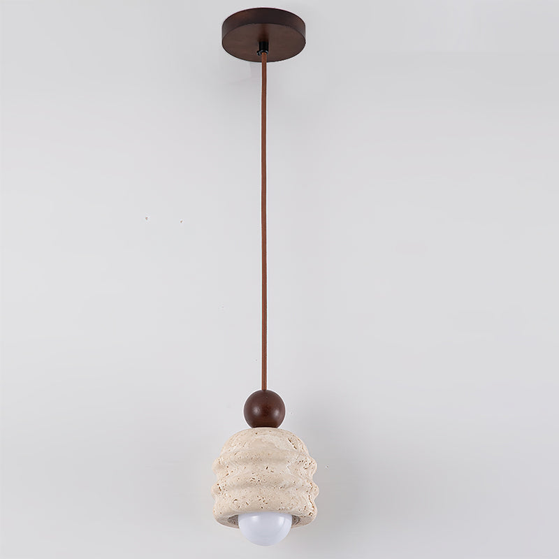 Ritta Travertine Ripple Pendant Light - Letslighting