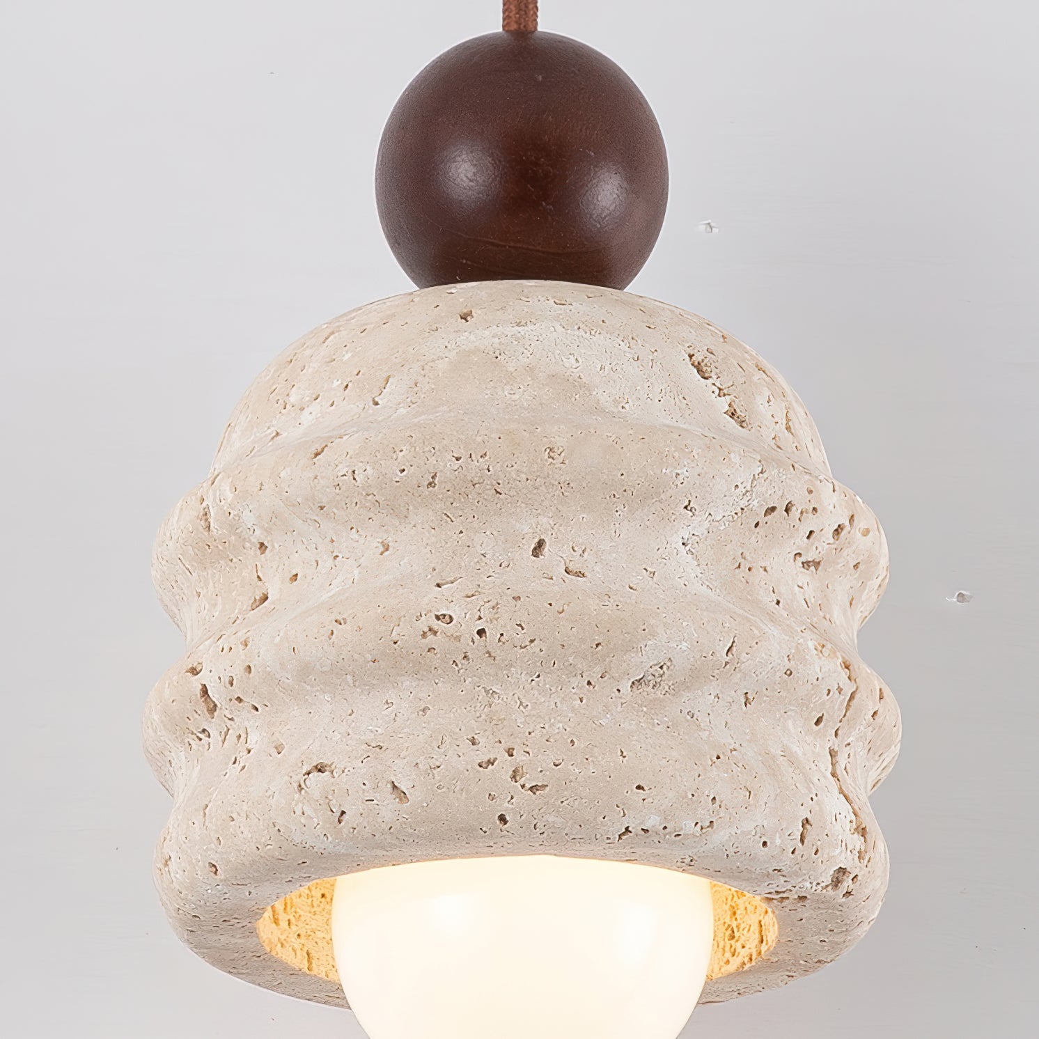 Ritta Travertine Ripple Pendant Light - Letslighting