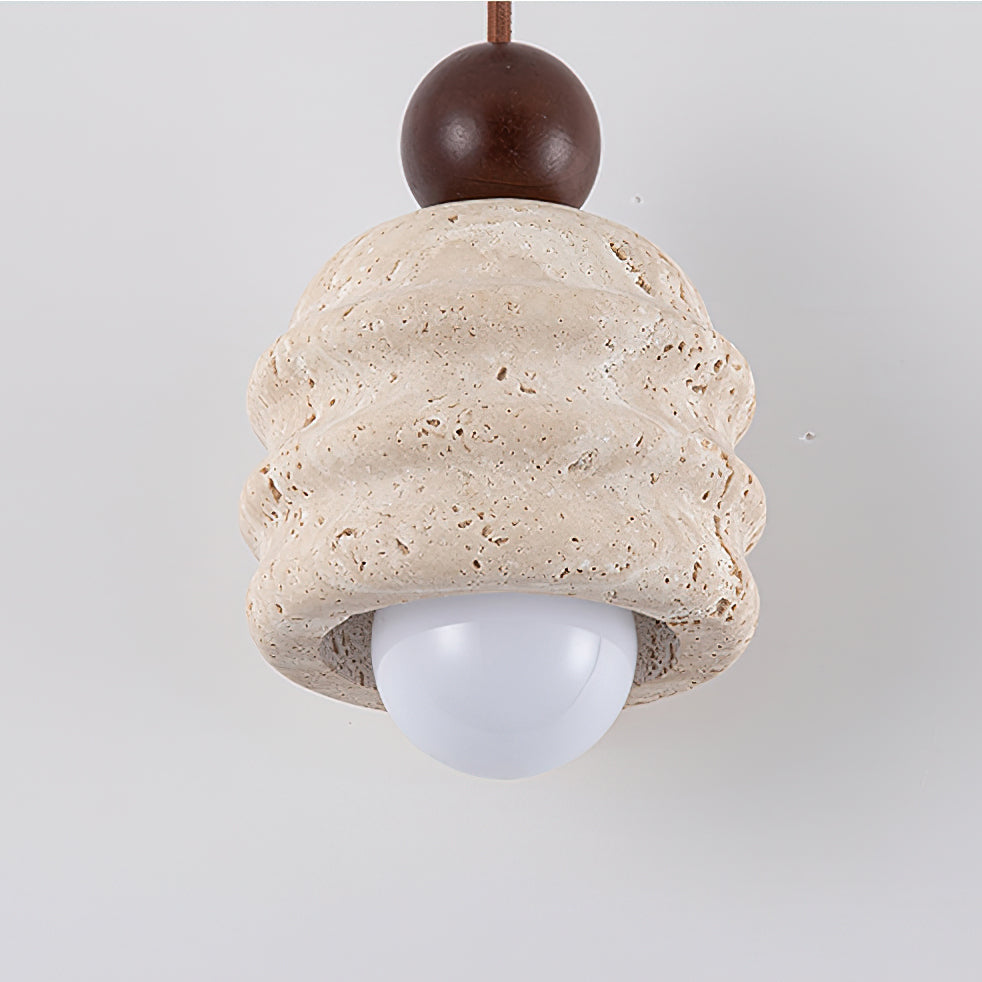 Ritta Travertine Ripple Pendant Light - Letslighting