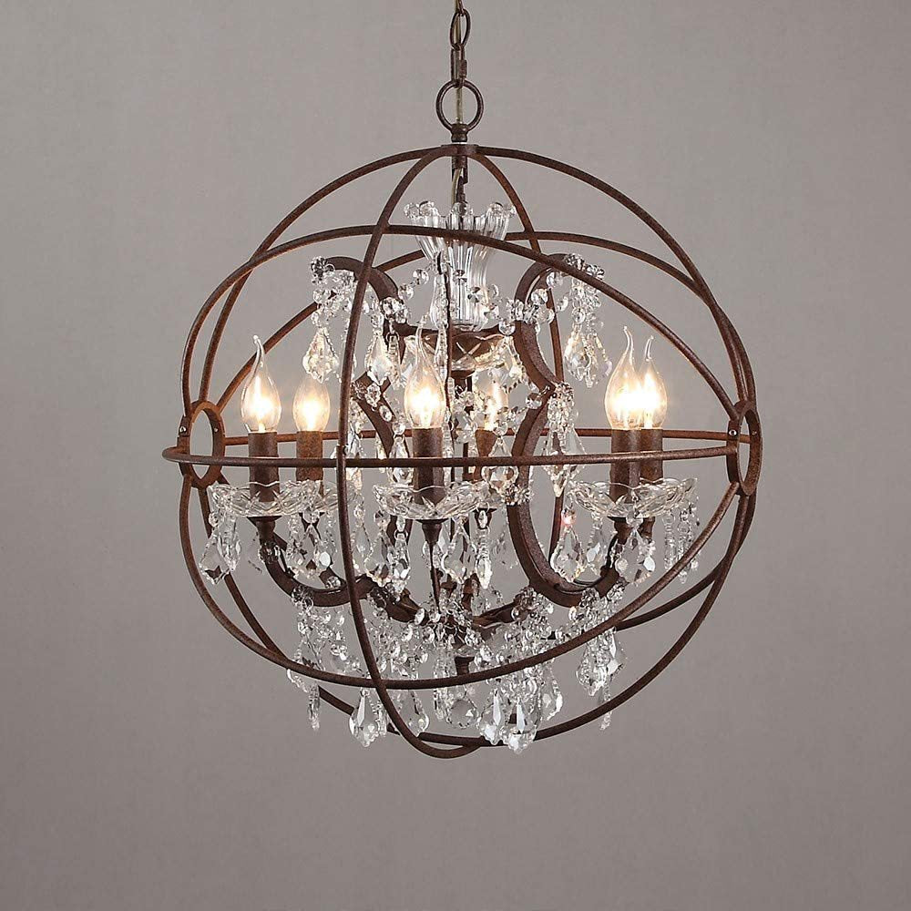 Sylirara Traditional Single Orb Crystal Pendant Lamp - Letslighting