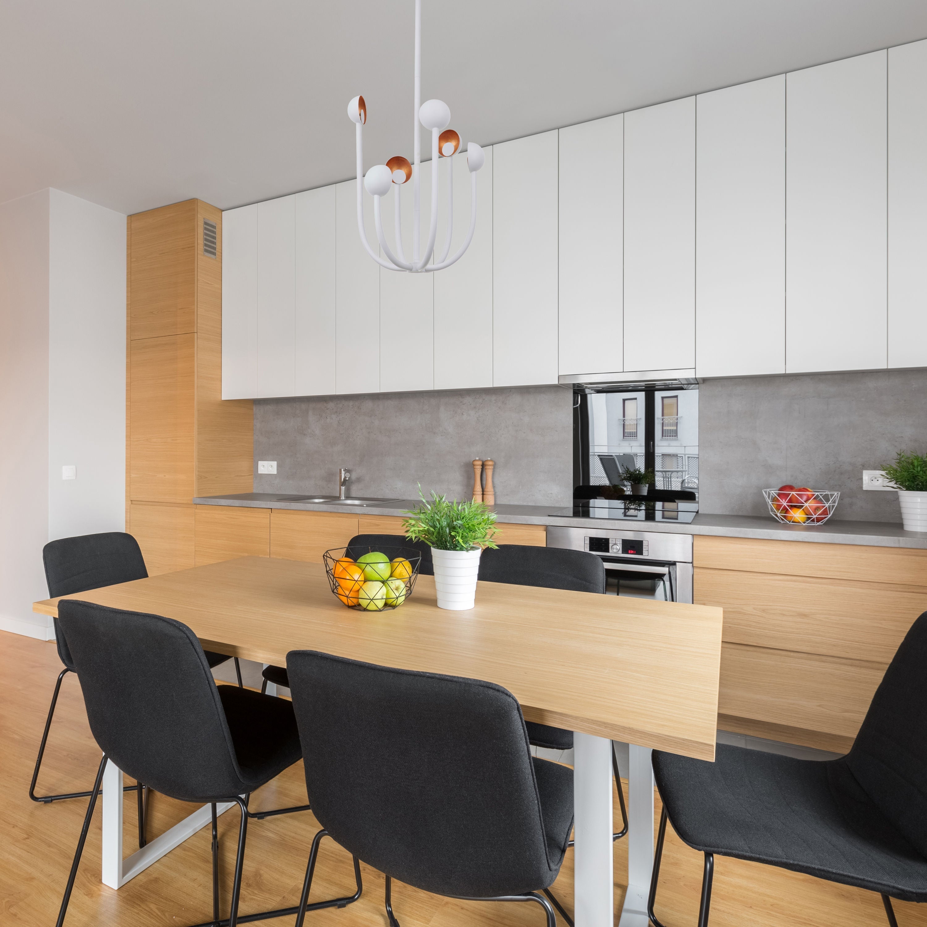 Ortalara Modern Minimalist Black Chandelier - Letslighting