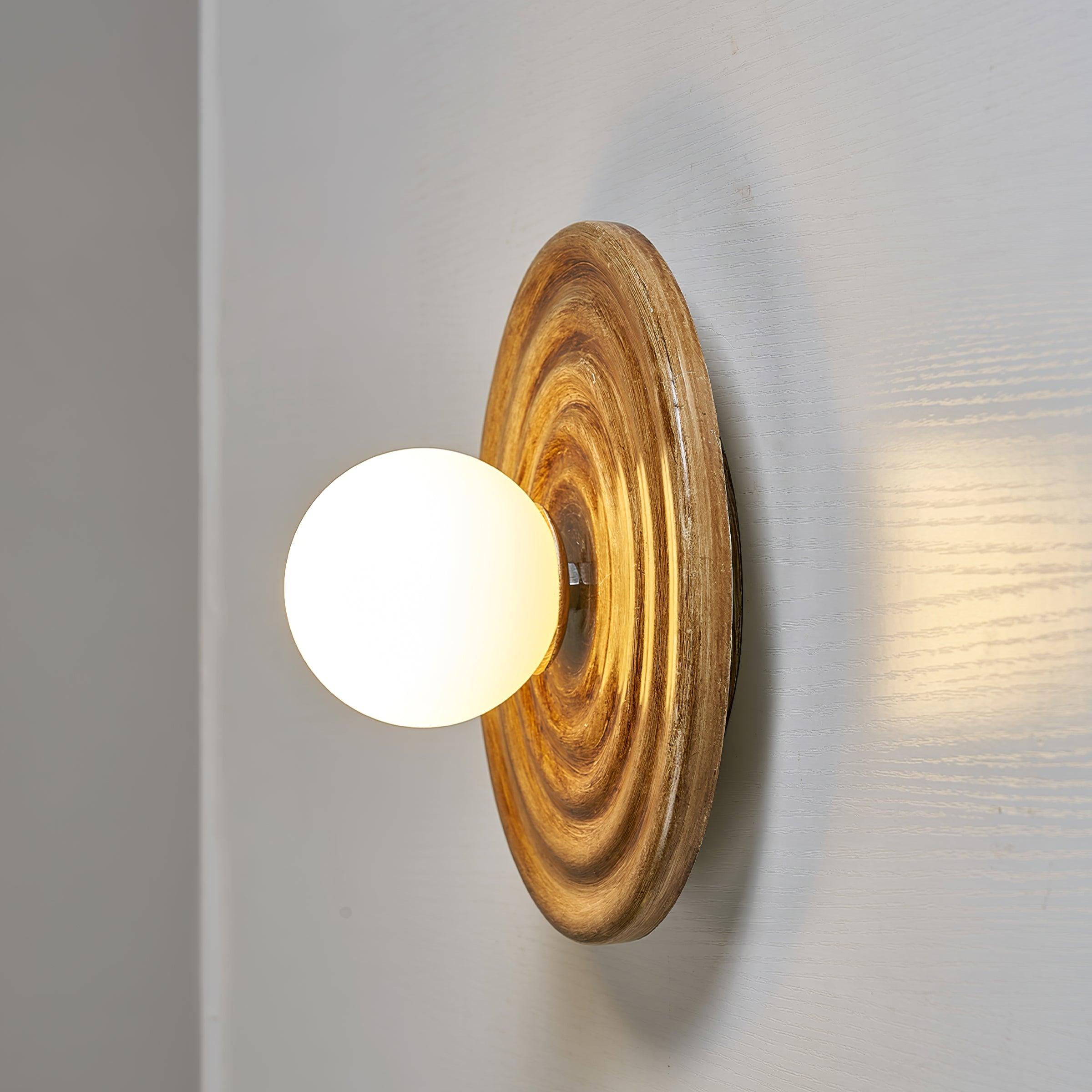 Ceiling Light Body Resin Rippled Canopy Organic Minimalist - Letslighting