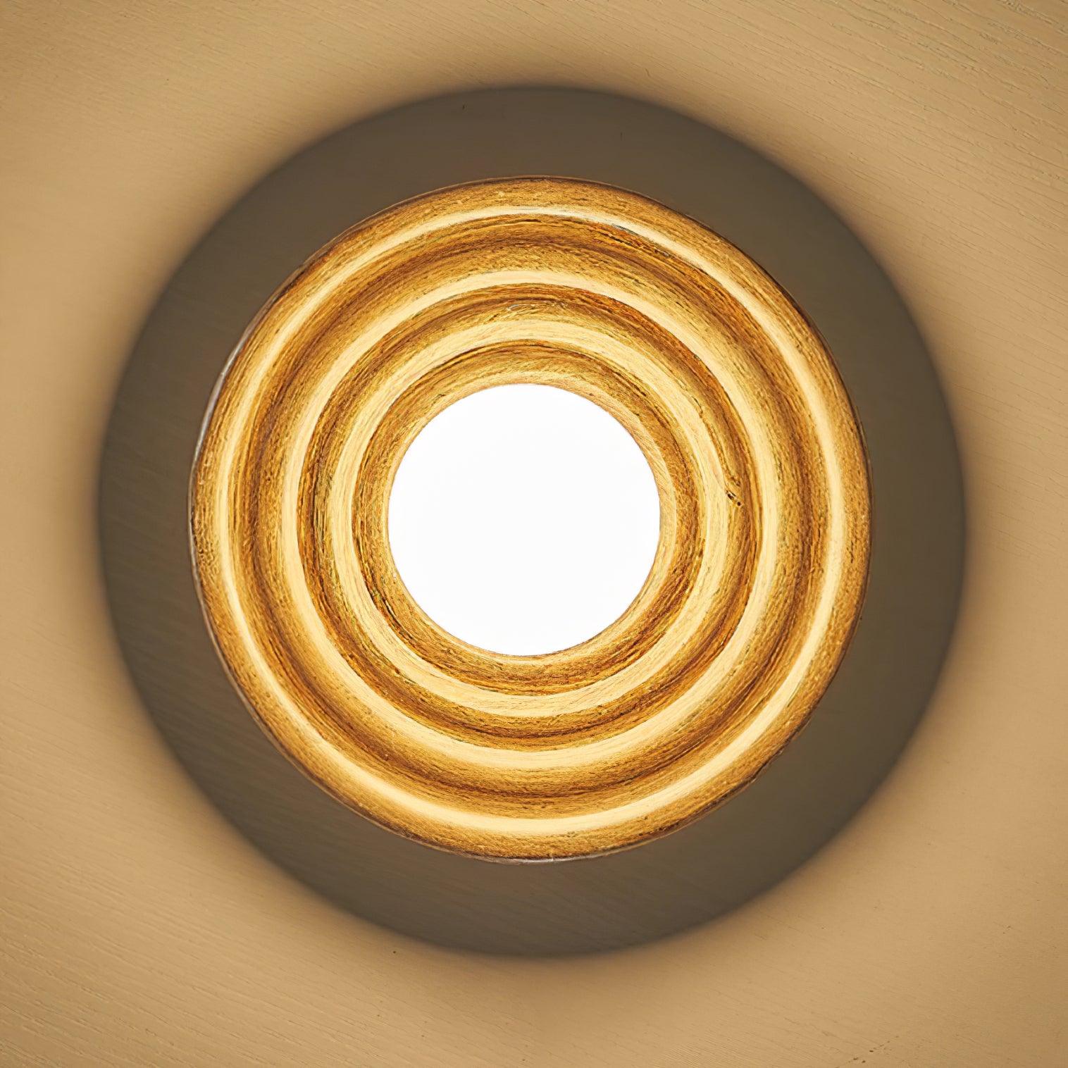 Ceiling Light Body Resin Rippled Canopy Organic Minimalist - Letslighting
