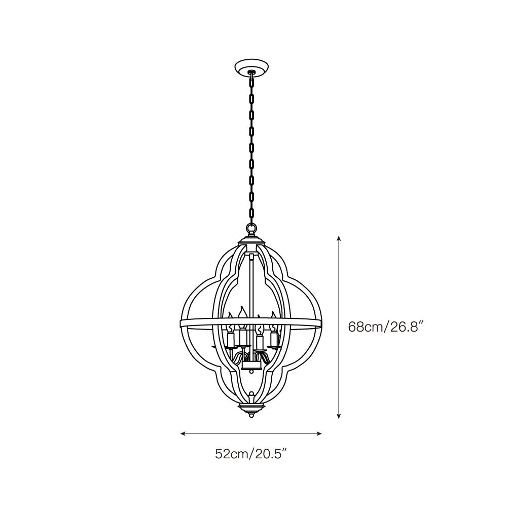Cilorora Vintage Industrial Wood Pendant Lamp - Letslighting