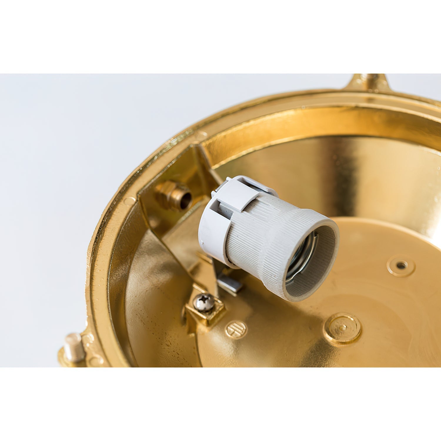 Erthearis Vintage Brass Bunker Sconce Wall Lamp - Letslighting