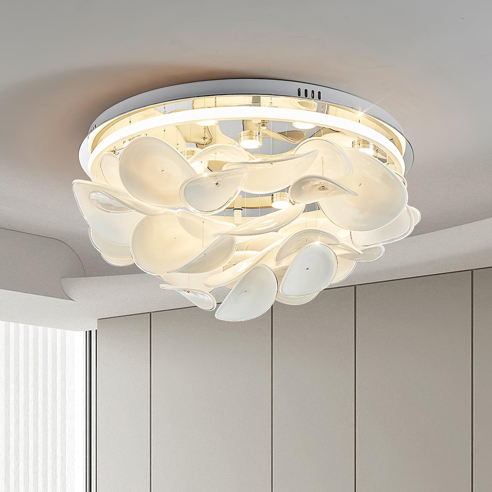 Lustra French Floral Petal Ceiling Lamp for Modern Homes - Letslighting