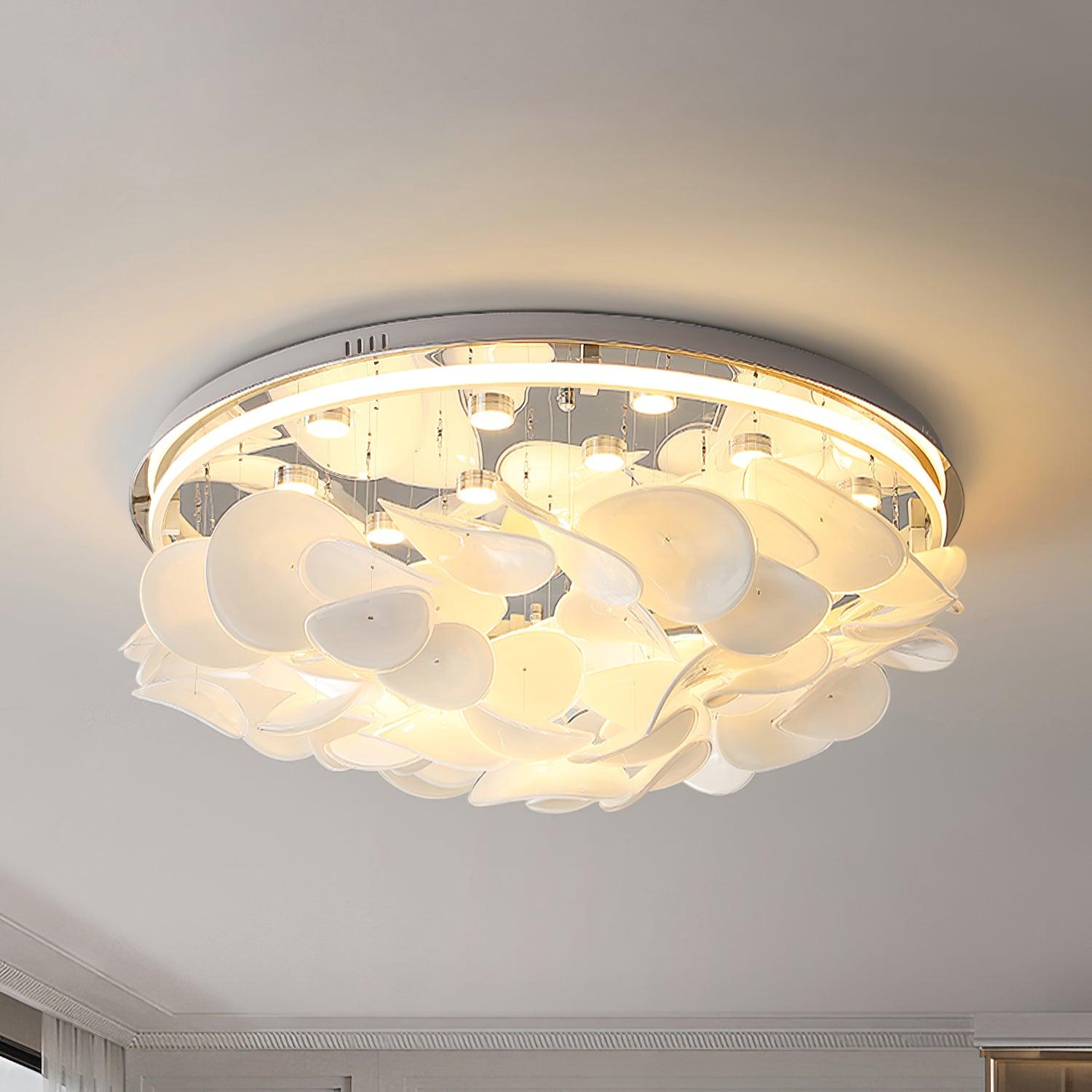 Lustra French Floral Petal Ceiling Lamp for Modern Homes - Letslighting