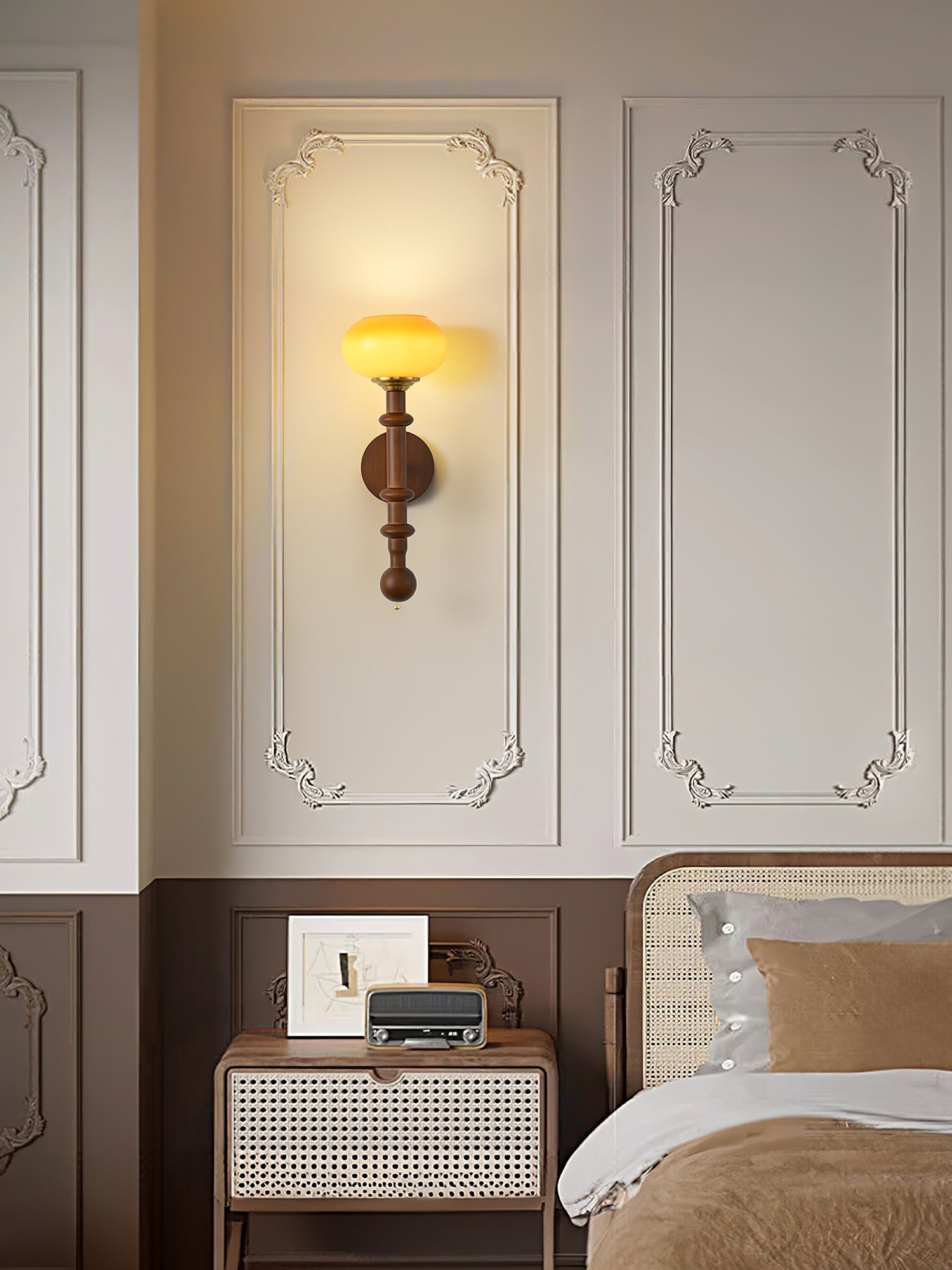 Hilda Roma Elegance Wood Sconce Wall lamp - Letslighting