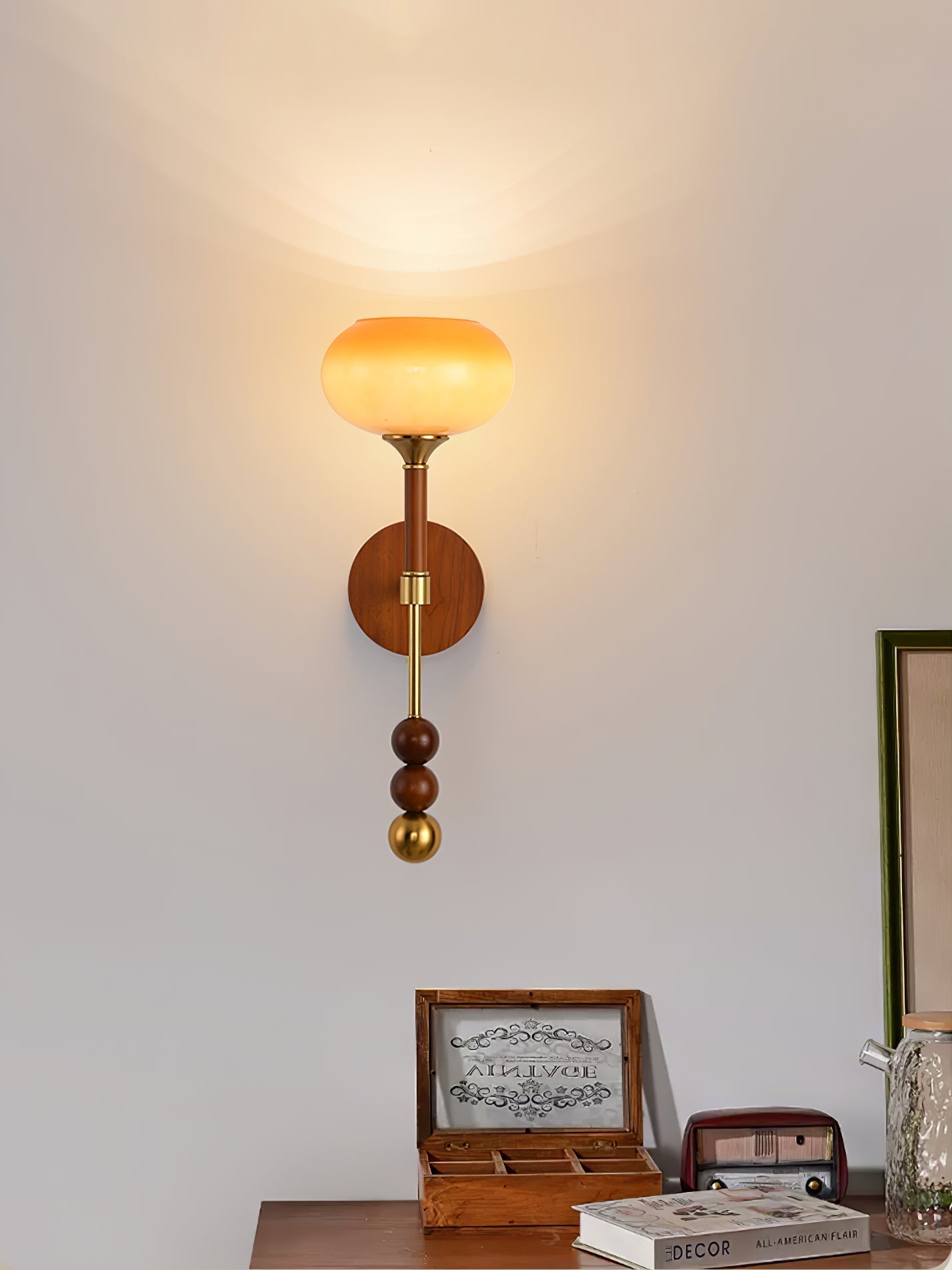 Hilda Roma Elegance Wood Sconce Wall lamp - Letslighting