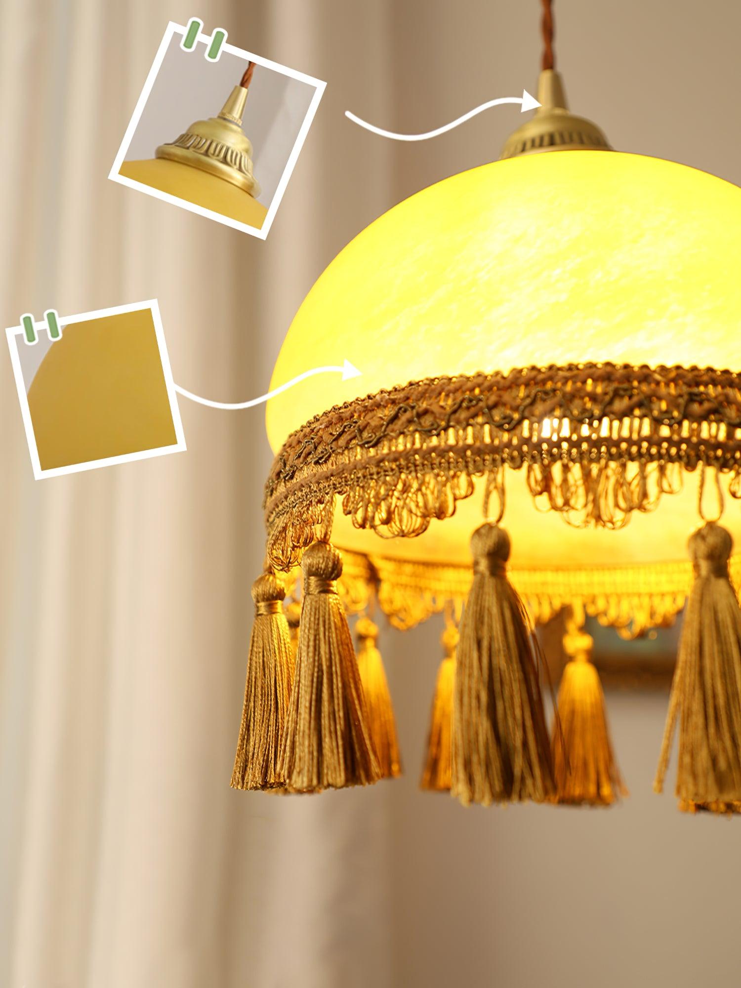 Fringe Tassels Brass Pendant Light - Letslighting