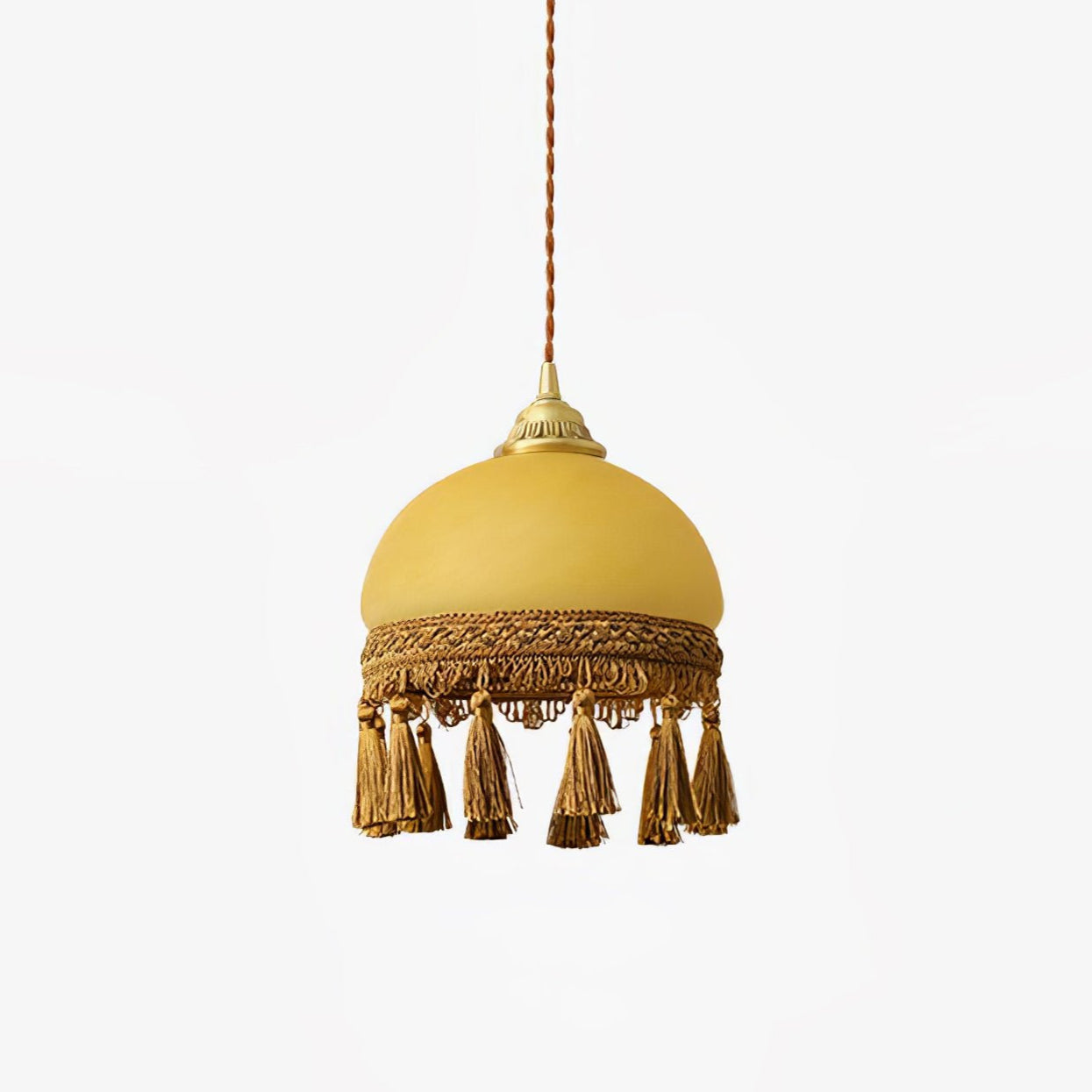 Fringe Tassels Brass Pendant Light - Letslighting