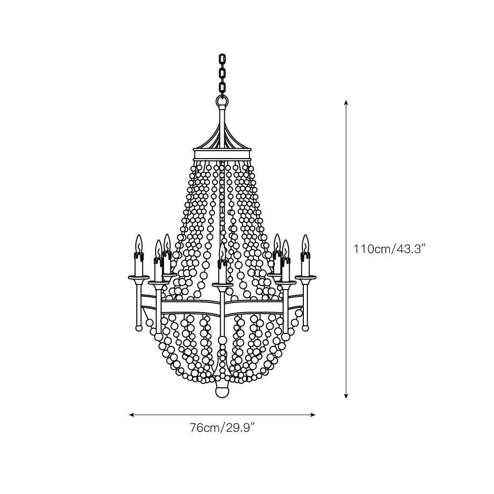 Zavela Postmodern Luxury Bead Crystal Chandelier - Letslighting
