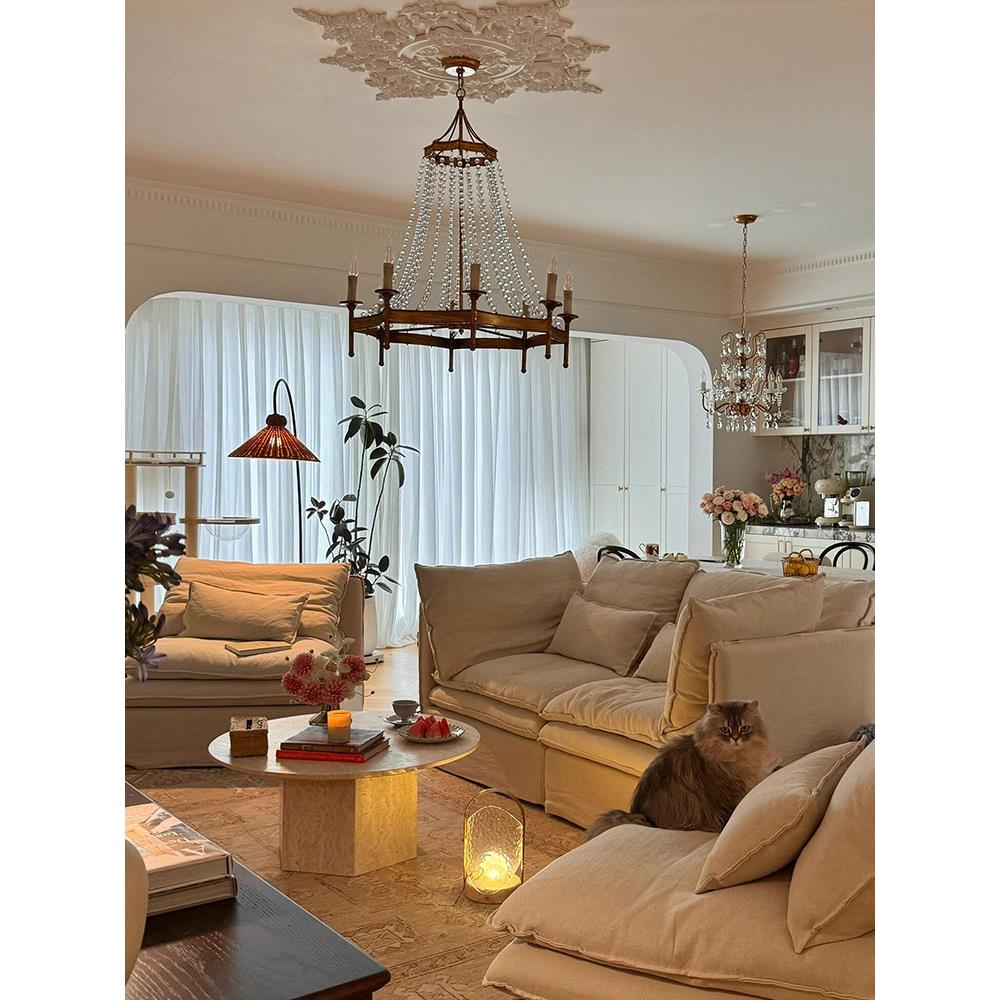 Zavela Postmodern Luxury Bead Crystal Chandelier - Letslighting