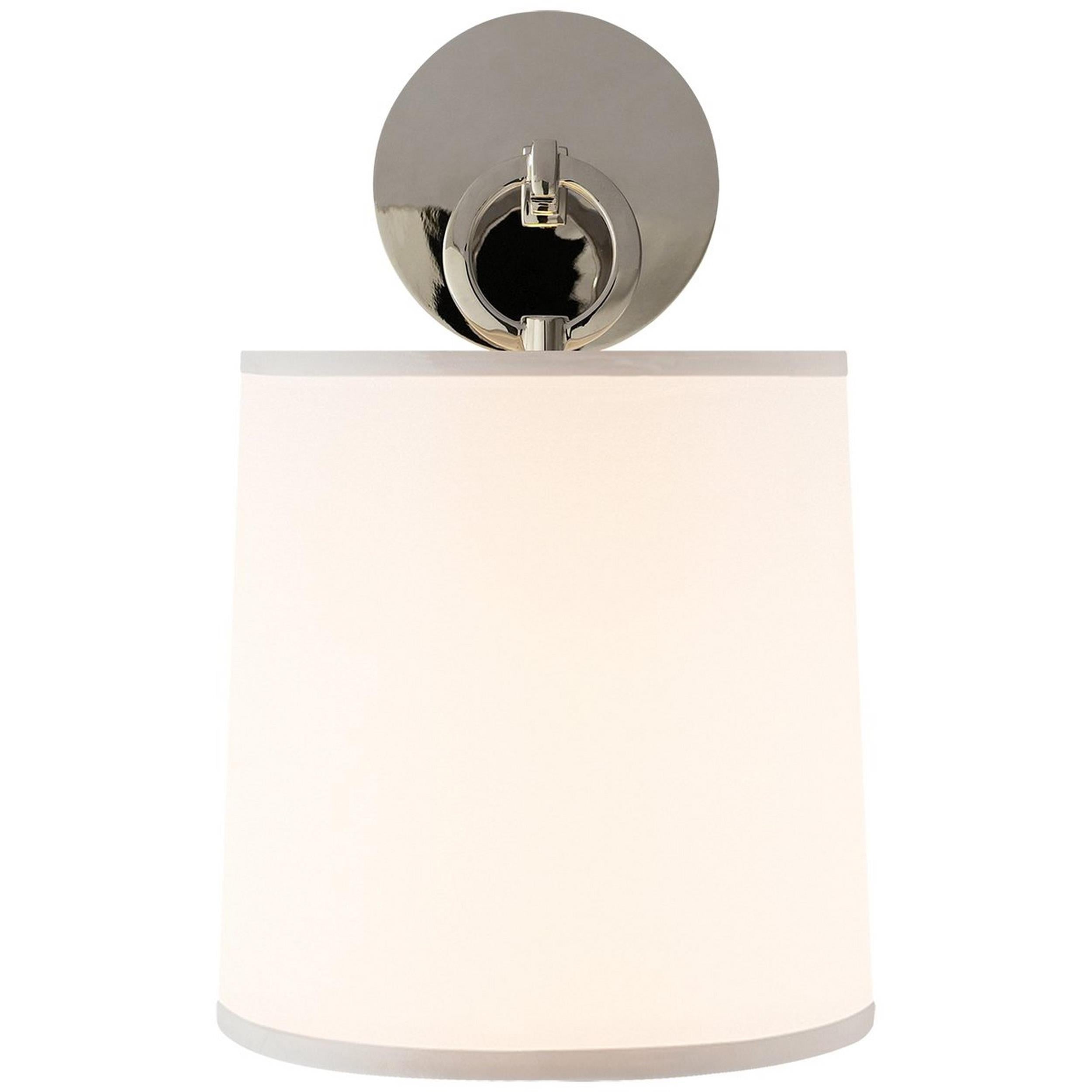 Cotheor Modern Minimalist Circle Brass Fabric Sconce Wall Lamp - Letslighting