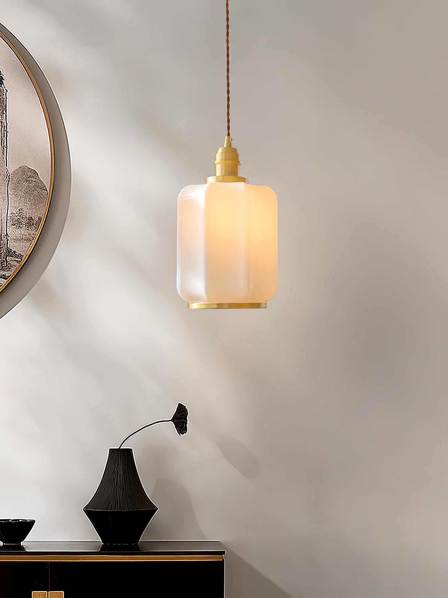 Lume Brass Vintage Pendant Light - Letslighting