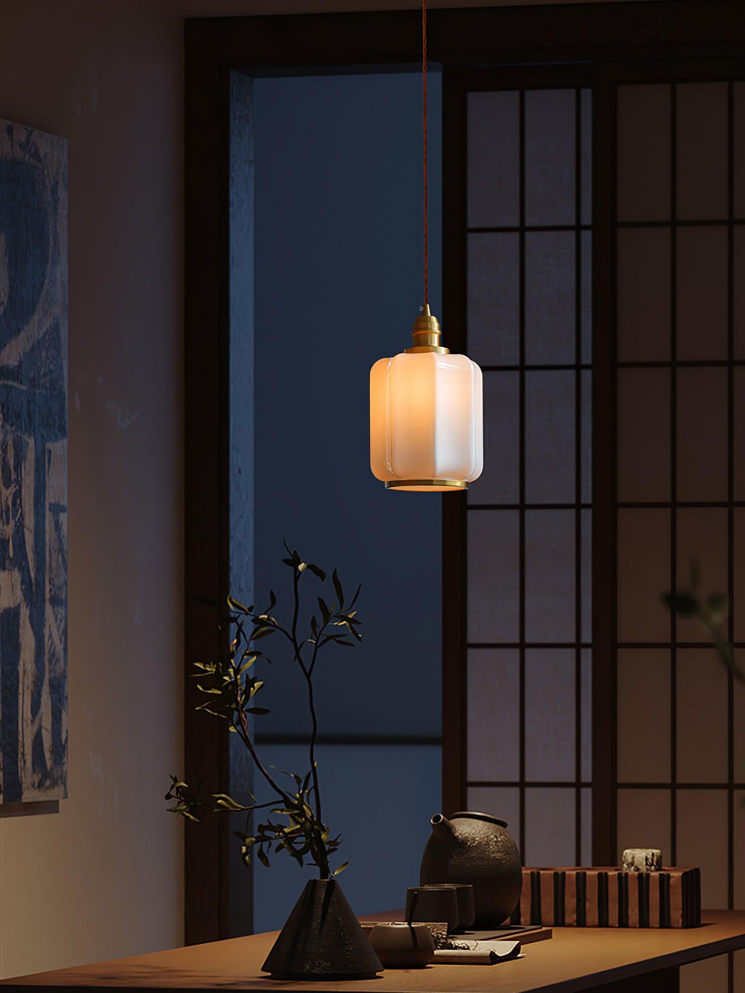 Lume Brass Vintage Pendant Light - Letslighting